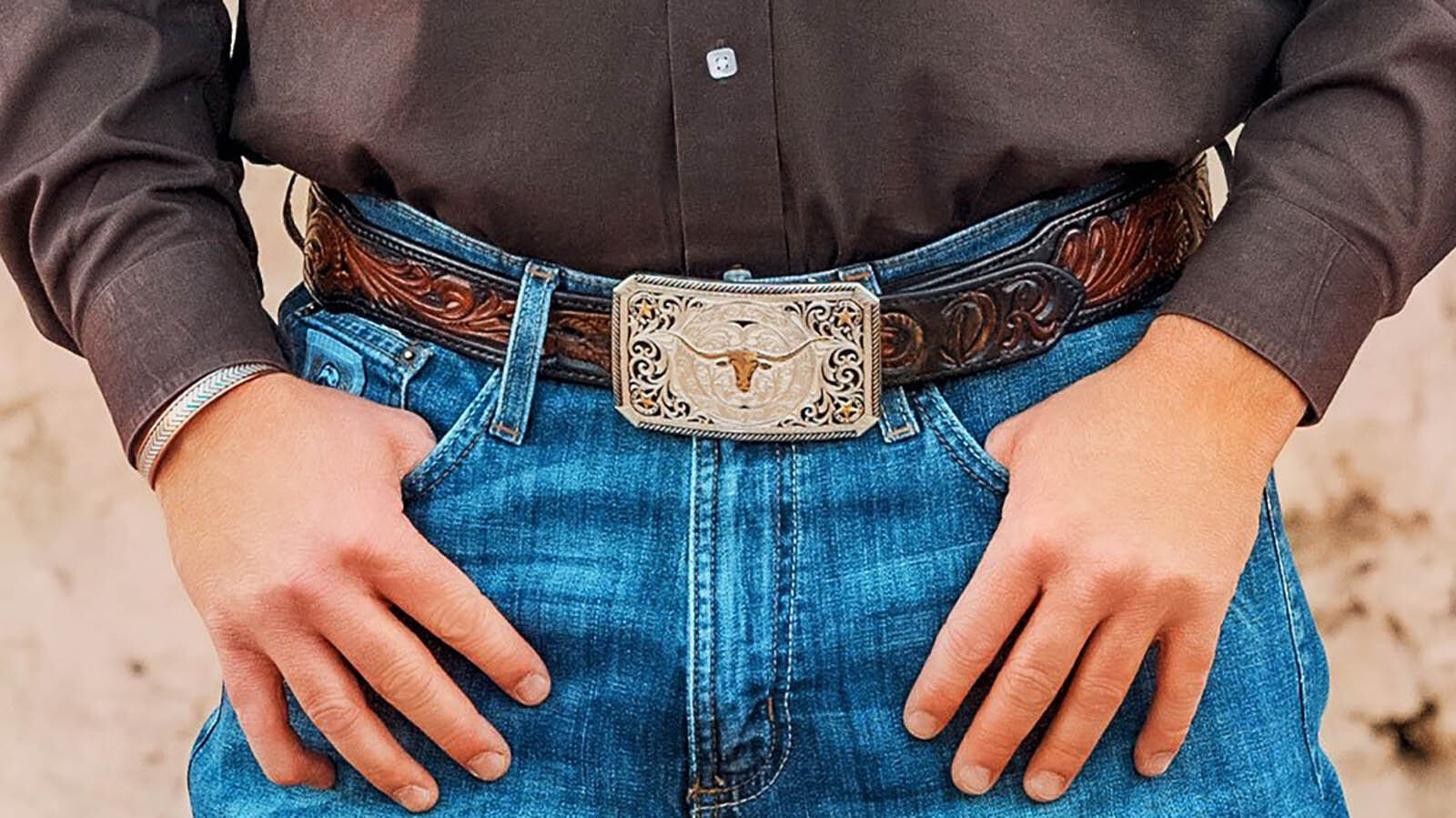Longorn Cattle Drive Buckle