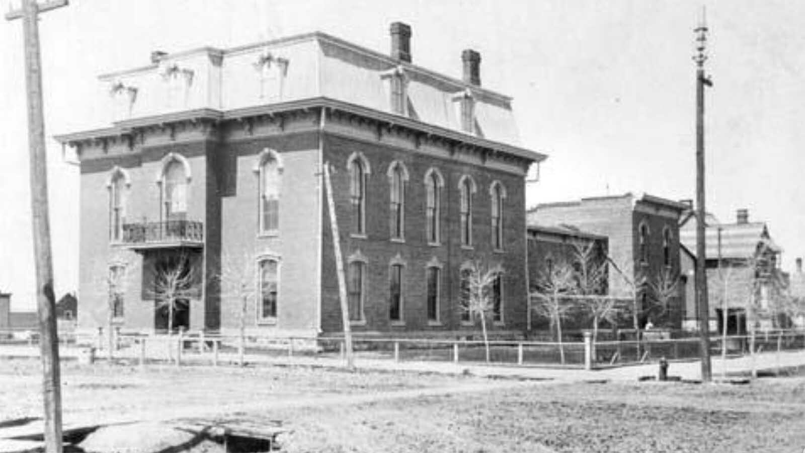 Judge William “Billy” Murphy was the judge of choice for most people of Laramie. He would have passed judgement in 1885 at the Laramie Court House, built in 1871. It is believed by historian Jim Hand that a dispute between Murphy and the Union Pacific resulted in the infamous “Murphy’s Law,” everything that can go wrong, will go wrong.
