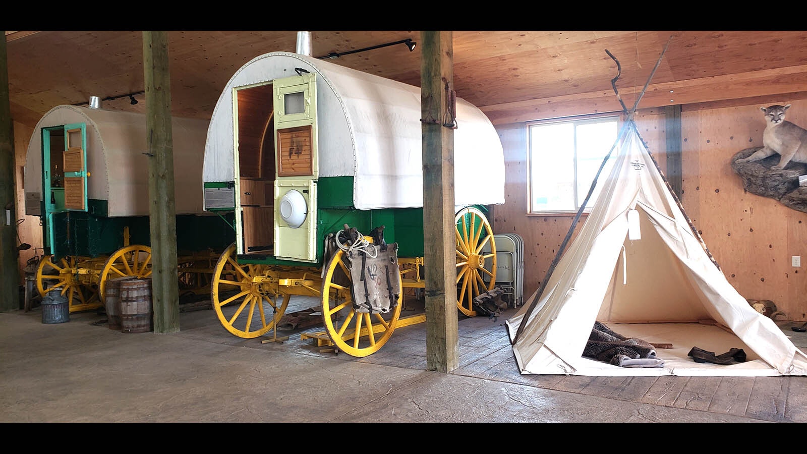 A few of the sheep wagons on display at the Little Snake River Museum in Savery. Savery was once the leading sheep producer in America.