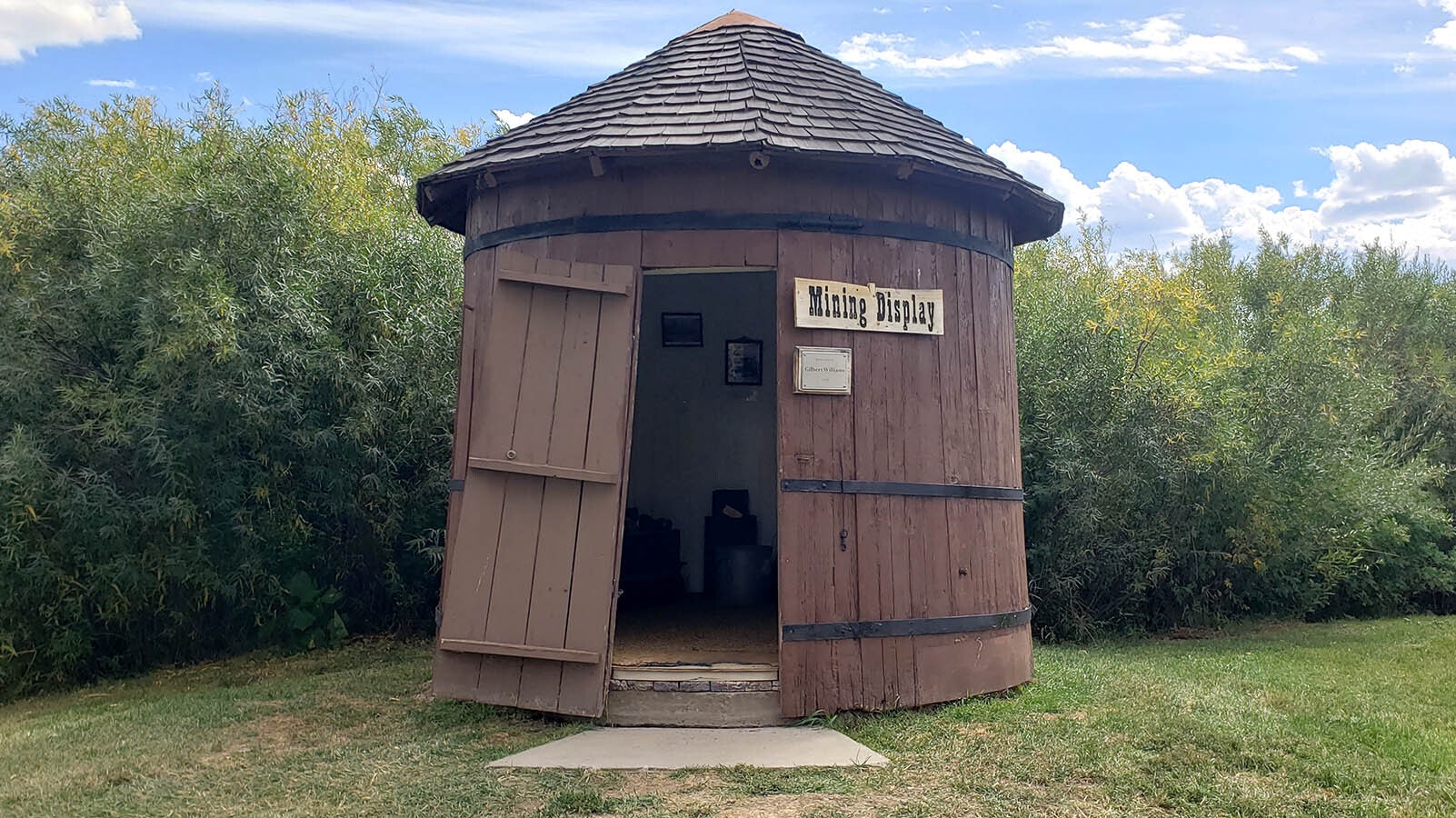 Tiny mining huts were common at the turn of the 20th century. This one is among the buildings salvaged and rescued at the Little Snake River Museum in Savery.