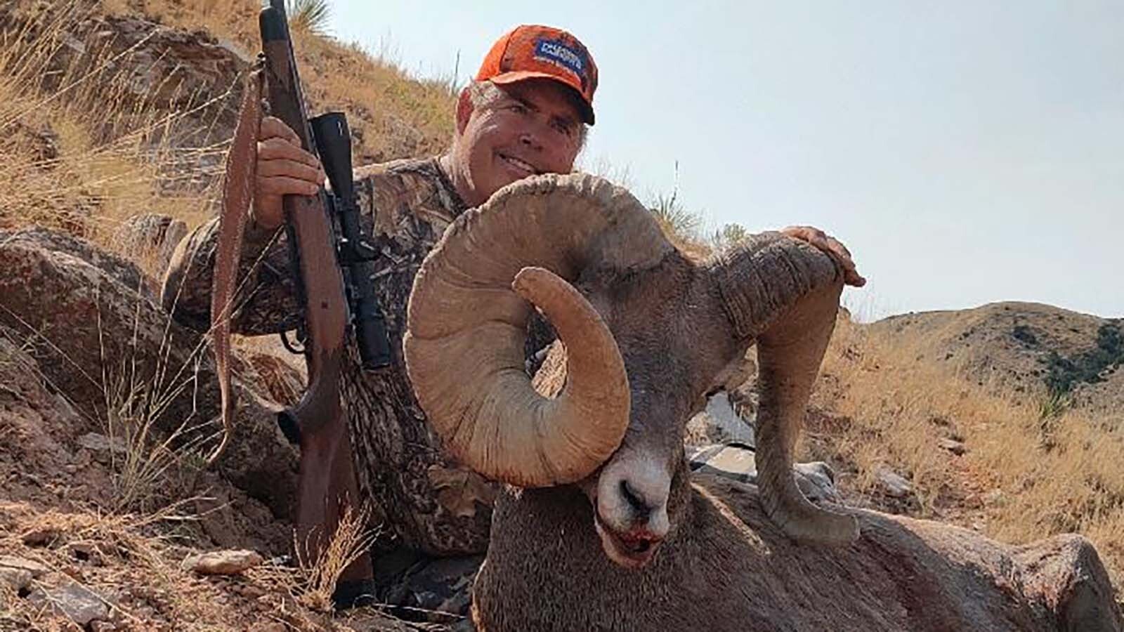 After waiting 45 years to draw a coveted bighorn sheep tag on the Moss Ranch near Lovell, Nick Siddle of Sheridan shot one of the area’s trademark rams with a rare horn mutation.
