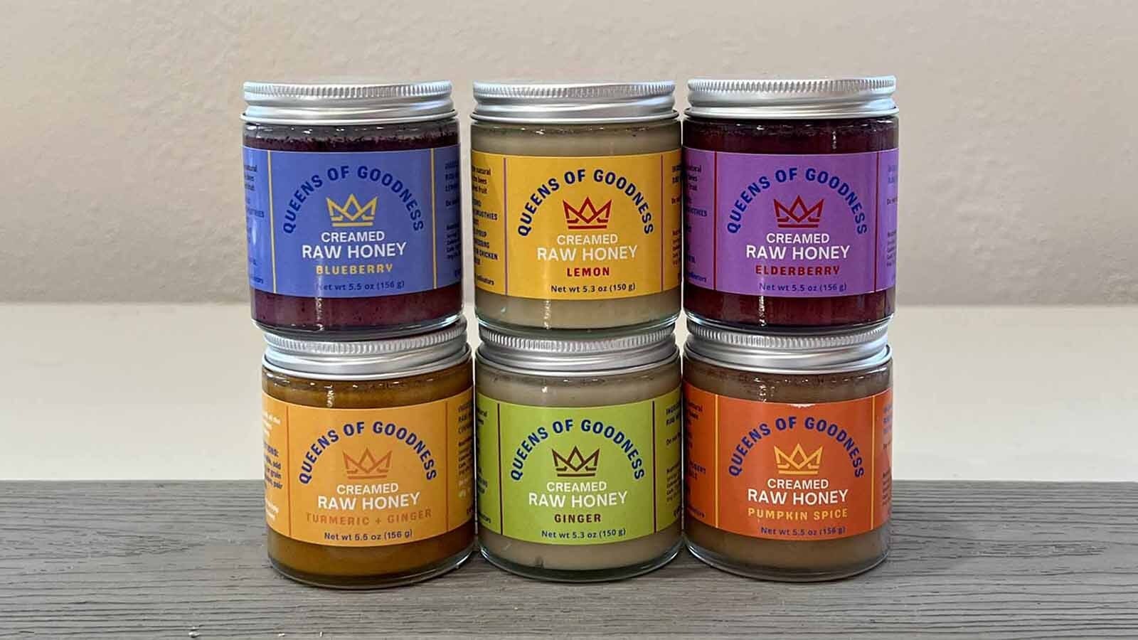 Queens of Goodness currently offers six flavors of raw creamed honey that includes ingredients loaded with antioxidants and other benefits.