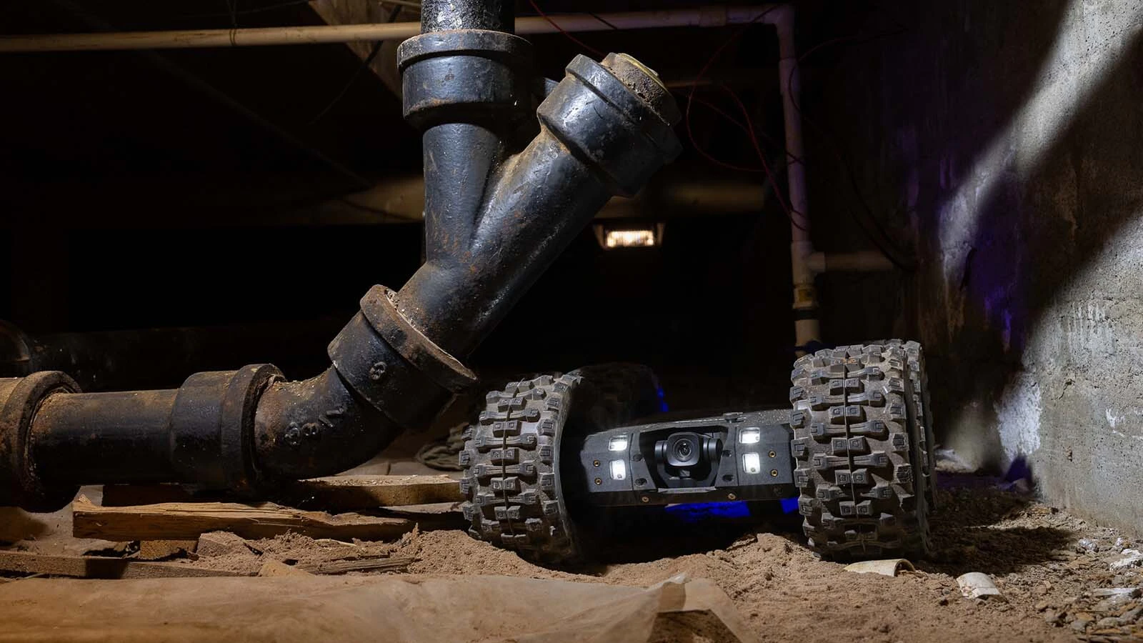 The Wombat drone is designed to go into tight spaces that people would rather avoid. The unique Wyoming-designed drone has big squishy wheels and is a rock crawler that can go over uneven terrain easily. 