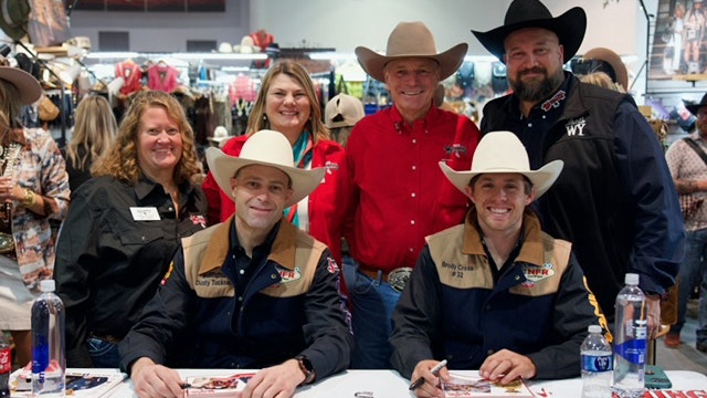 Saddle Bronc riders Brody Cress and Brody Wells and bullfighter Dustry Tuckness are all participating in the National Finals Rodeo in Las Vegas