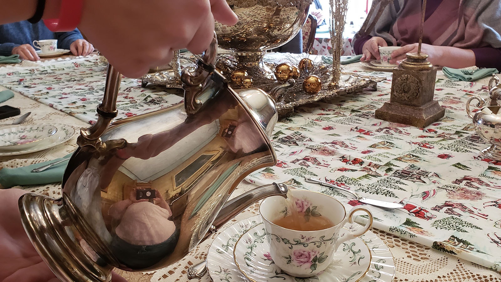 The fine china and silver teapots used during the Nagle-Warren Mansion's afternoon teas are reminiscent of the 1890s era.