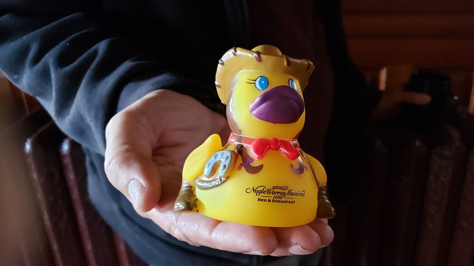 These little rubber duckies are a popular memento from the Nagle-Warren Mansion.