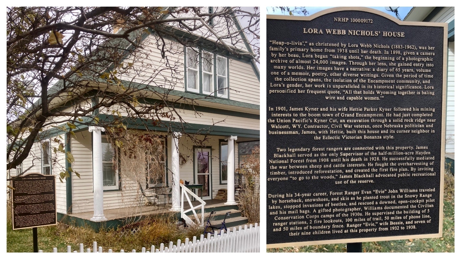 Lora Webb Nichols Home in Encampment, Wyoming.