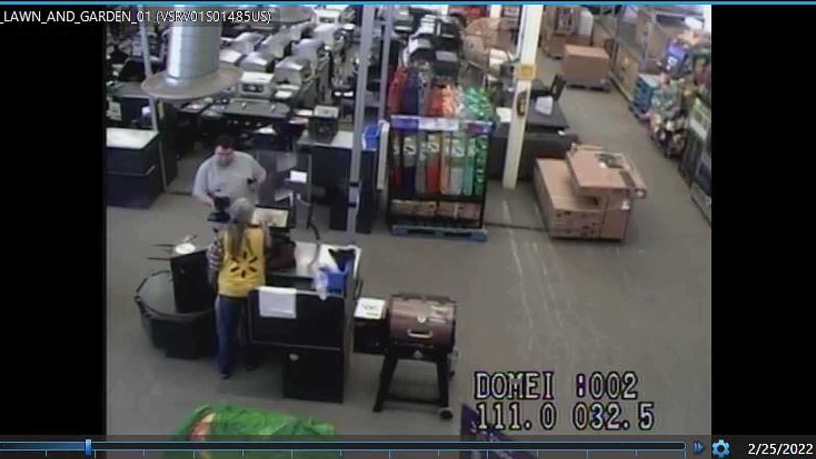 Nathan Hightman, Irene Gakwa's then-boyfriend and person of interest in her disappearance, was seen on video purchasing a shovel, work boots and pants at Walmart on Feb. 25, 2022, as shown in recently released court documents. 