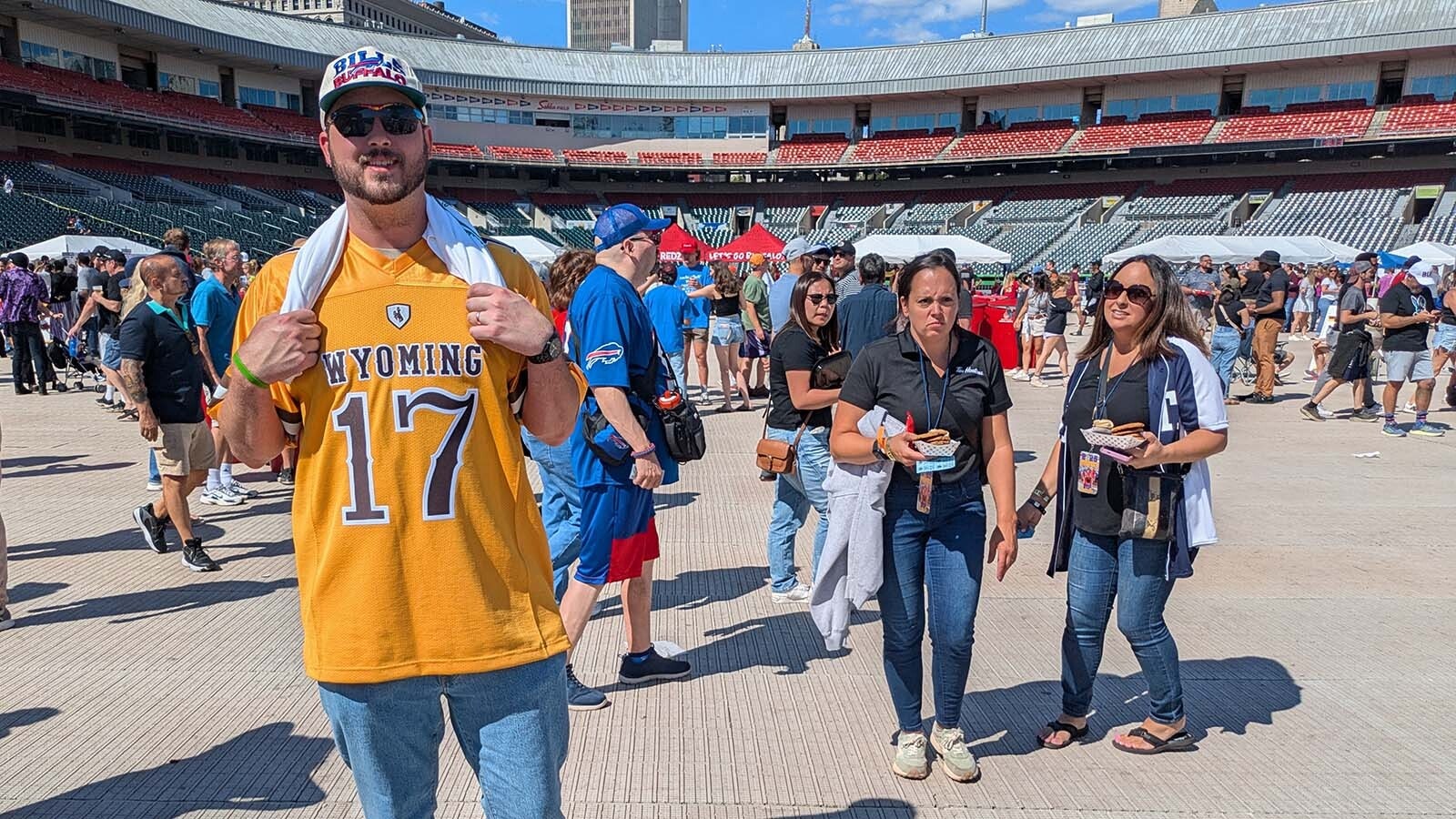 Tyler Mastin lives in Buffalo but you might not know it based on his jersey choice.
