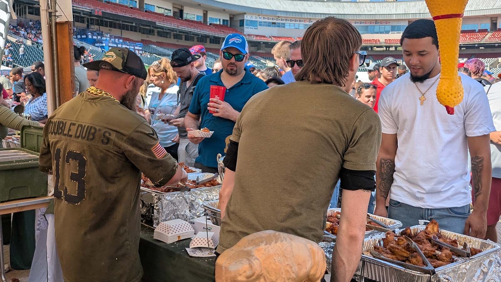 Demand for the KSS Big Mac wings was so intense that the Double Dub's team ran out of the sauce with three hours left in the festival.