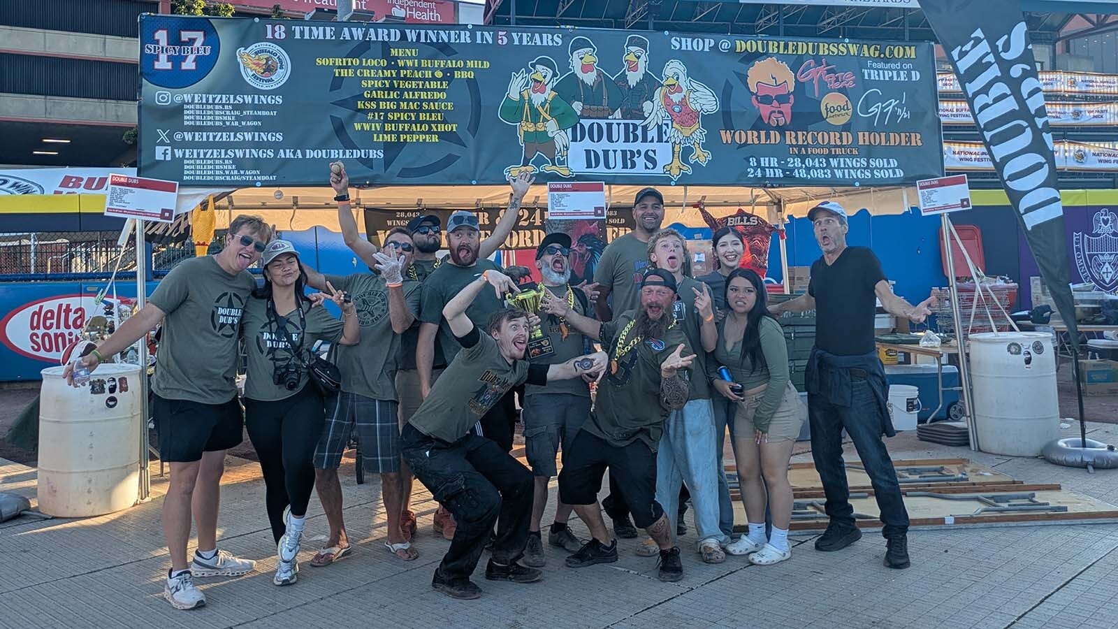 The Double Dub's crew celebrates another successful festival with a total of four awards this year.