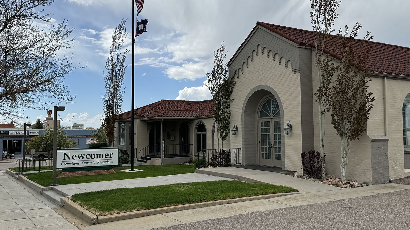 The Newcomer Cremations, Funerals and Receptions building at 710 E. 2nd St., in Casper that is one of two funeral companies to handle the “indigent” cremated remains for Natrona County.