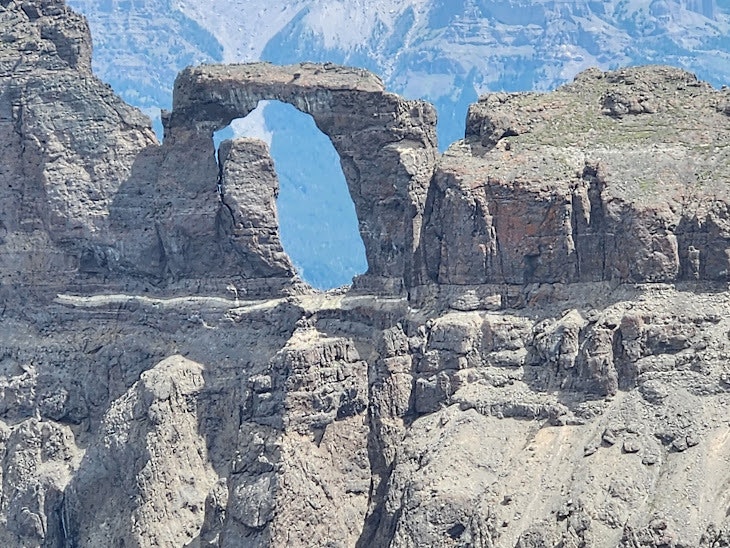 Natural Bridge is made of volcanic rock
