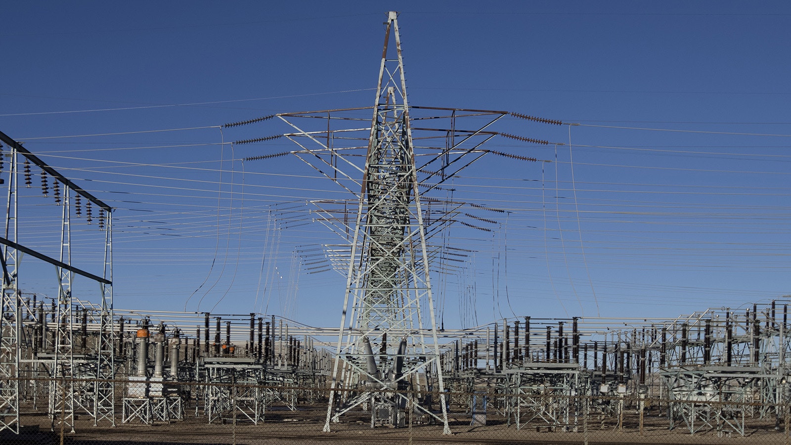 The Naughton power substation in Kemmerer delivers electricity to Rocky Mountain Power customers in Wyoming.