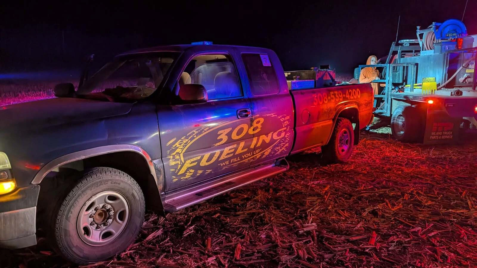 Need fuel? David Harmon of North Platte, Nebraska, will drive through fire to deliver.