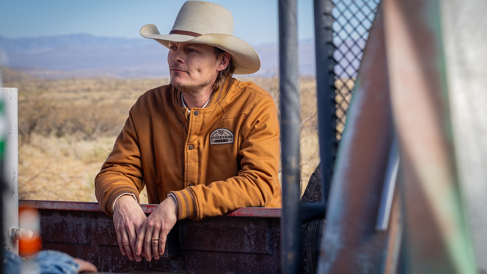 Ned LeDoux on the set at Mescal in Arizona for "Outriding the Devil."