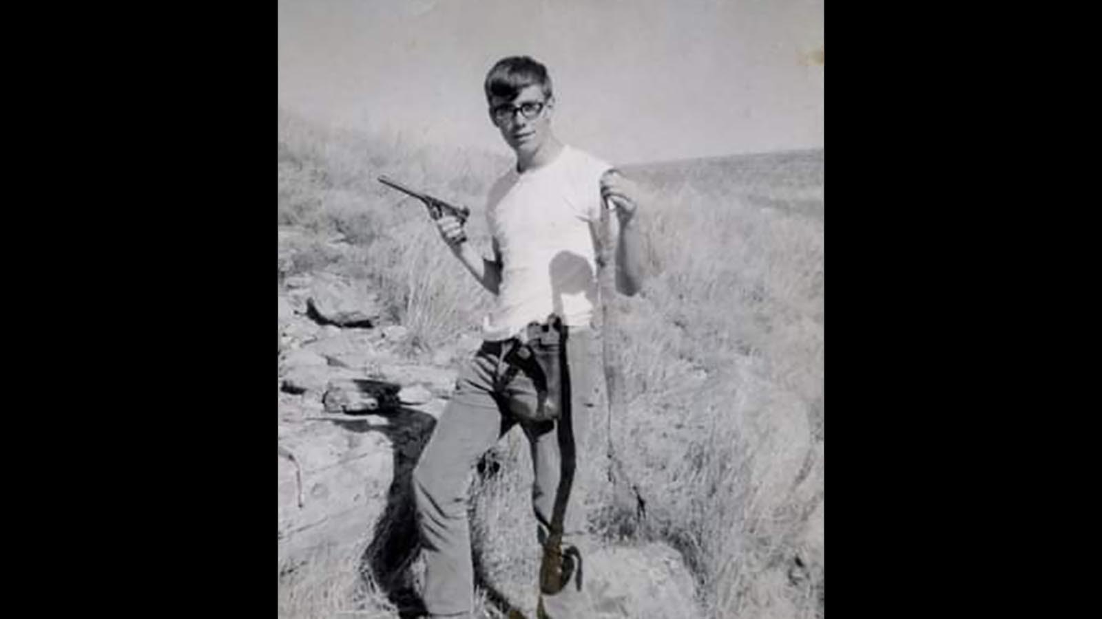 Jerry Nelson is a retired geologist living in Casper. He’s pictured here as a youngster in the 1960s, before he served in the Vietnam War, and then returned home, only to be treed by a grizzly.