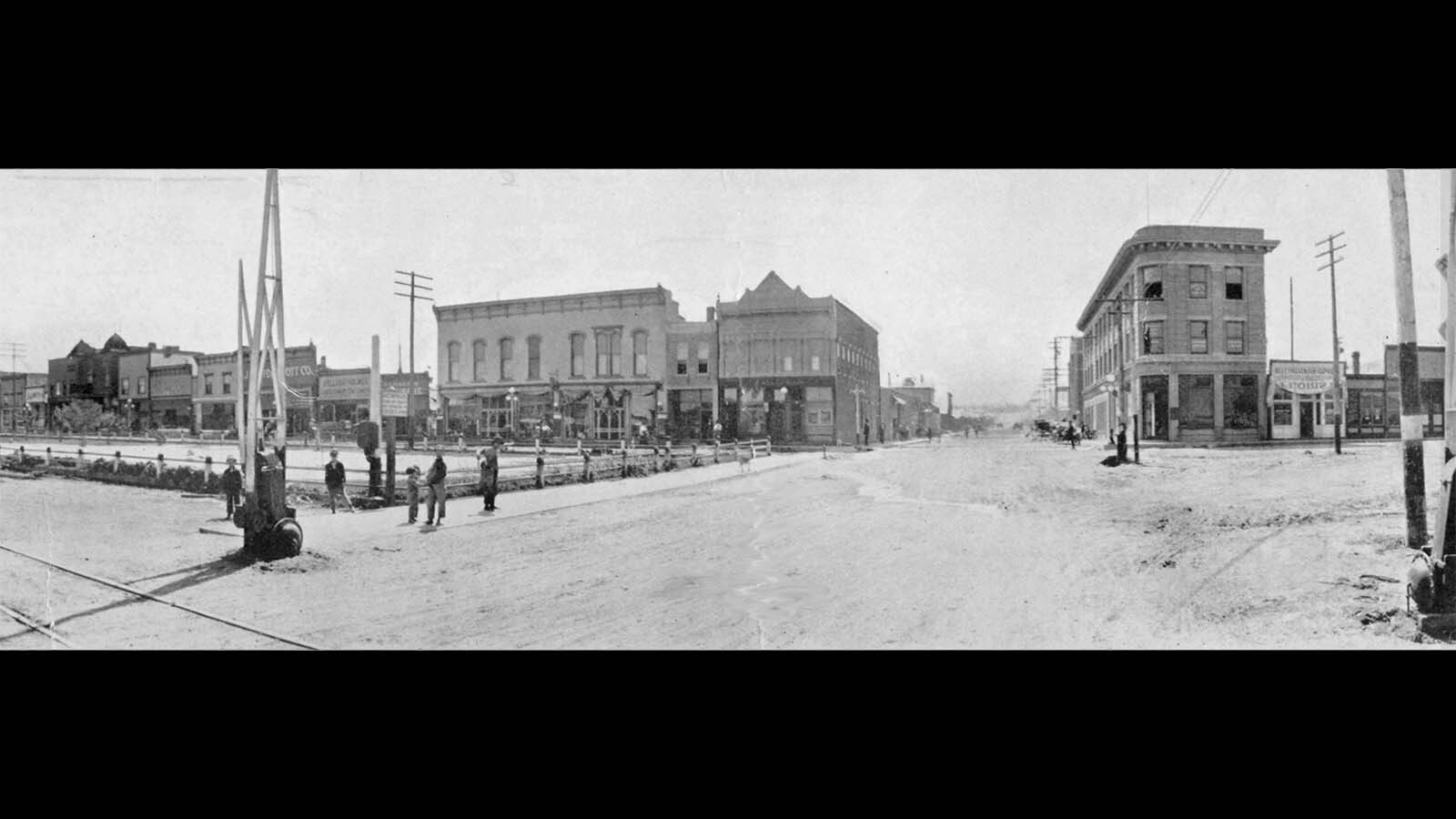 A panoramic shot of Rock Springs where the panoramic camera’s patent application originated from William J. Johnston.
