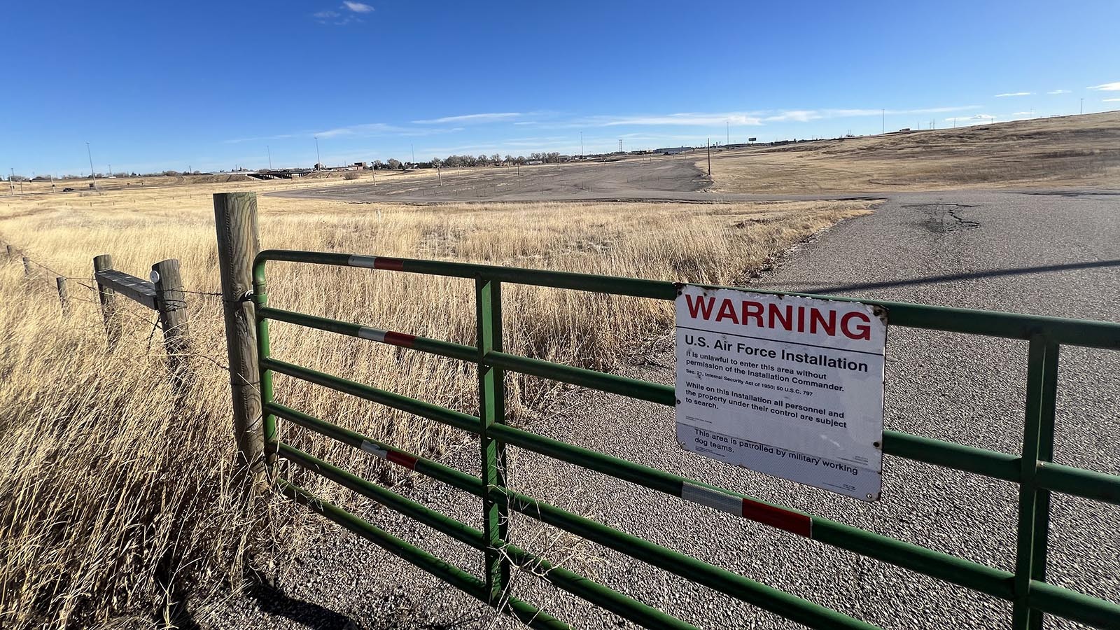 This parcel of land next to F.E. Warren Air Force Base near Interstate 25 and Happy Jack Road could become a new housing development.