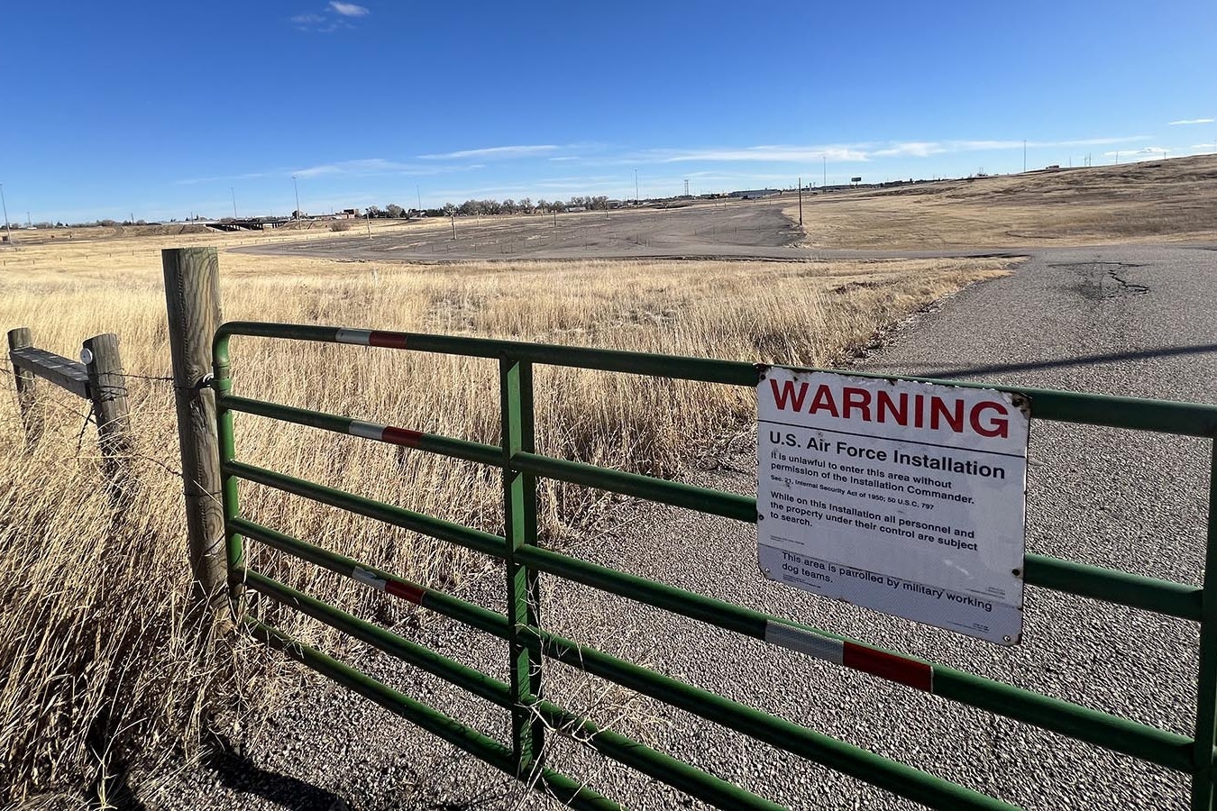 This parcel of land next to F.E. Warren Air Force Base near Interstate 25 and Happy Jack Road could become a new housing development.