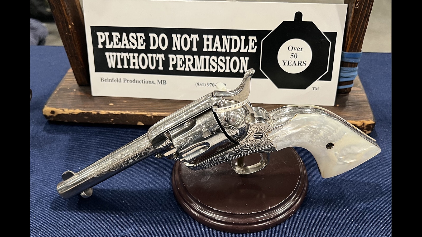 This 1904 Colt Army .38-40 revolver was on display Saturday at the New Frontier Gun Show and Western Collectibles Show in Cheyenne. It was carried by Texas Sheriff Thomas Ruffin Roane.