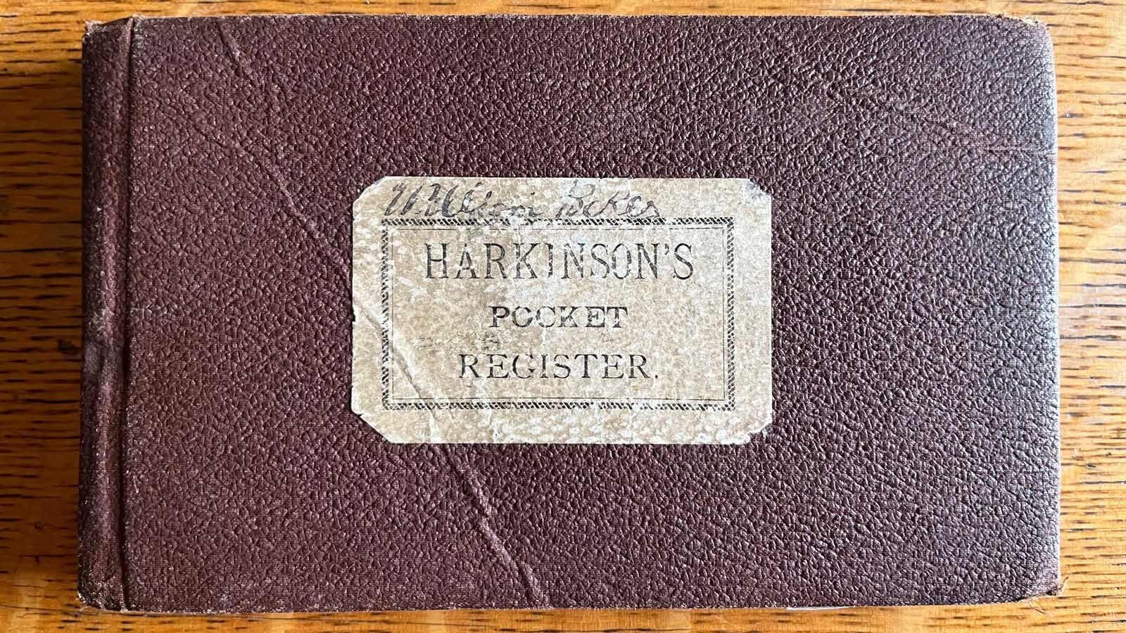 A bounty receipt book of William Baker, son of mountain man Jim Baker.
