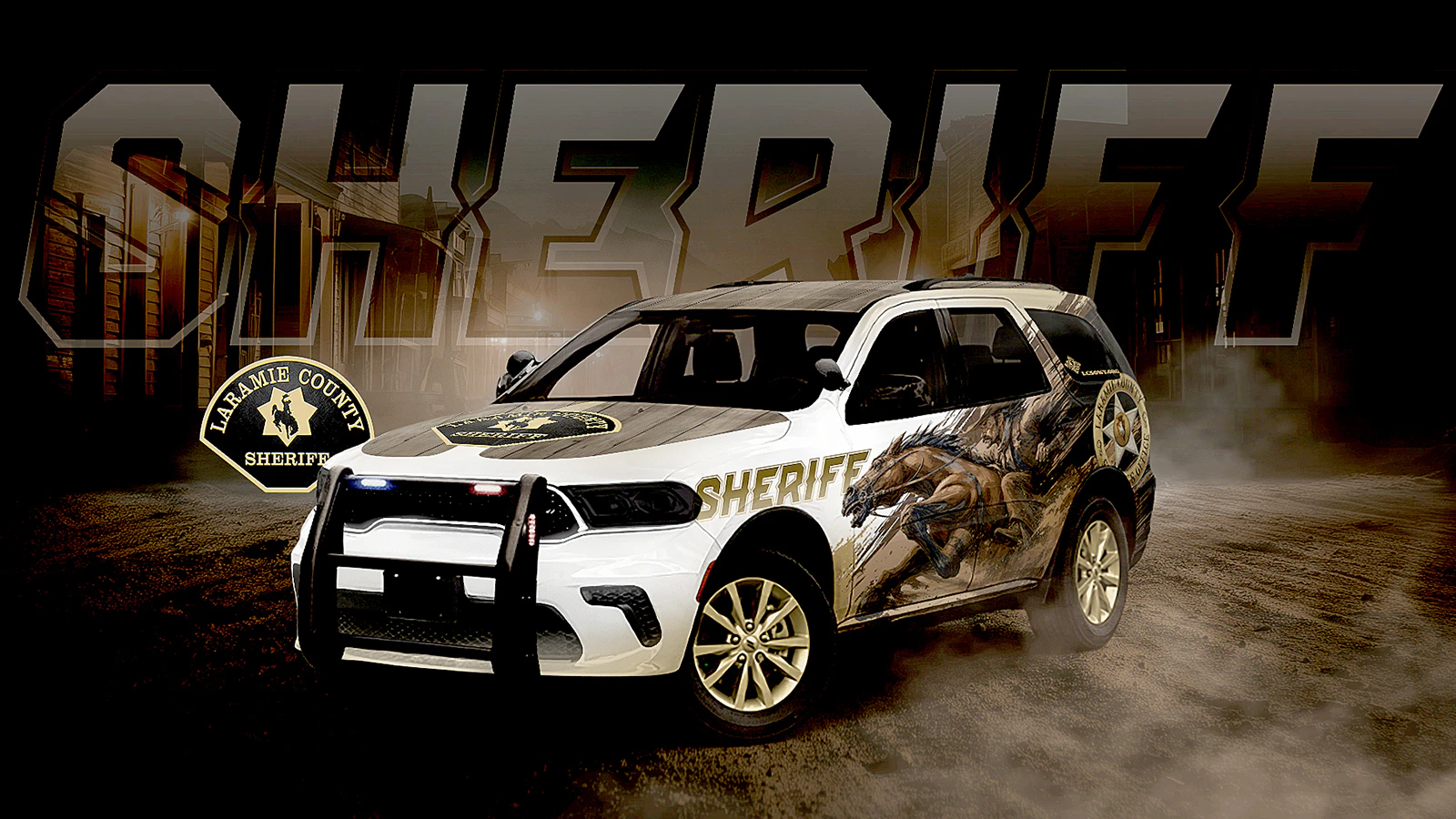 The Laramie County Sheriff’s Office’s new SUV is turning heads, covered in Western artwork that oozes Western vibes. “It looks pretty badass,” said Sheriff Brian Kozak — which is exactly what he wanted.