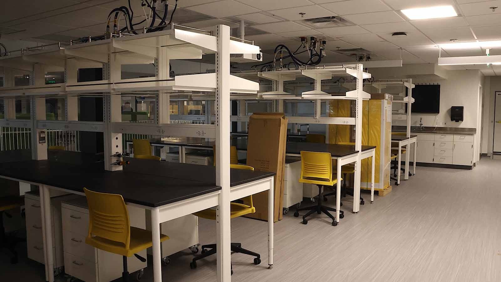 A research lab for undergraduate students in the Science Initiative building was completed this summer in time for students to arrive next month.