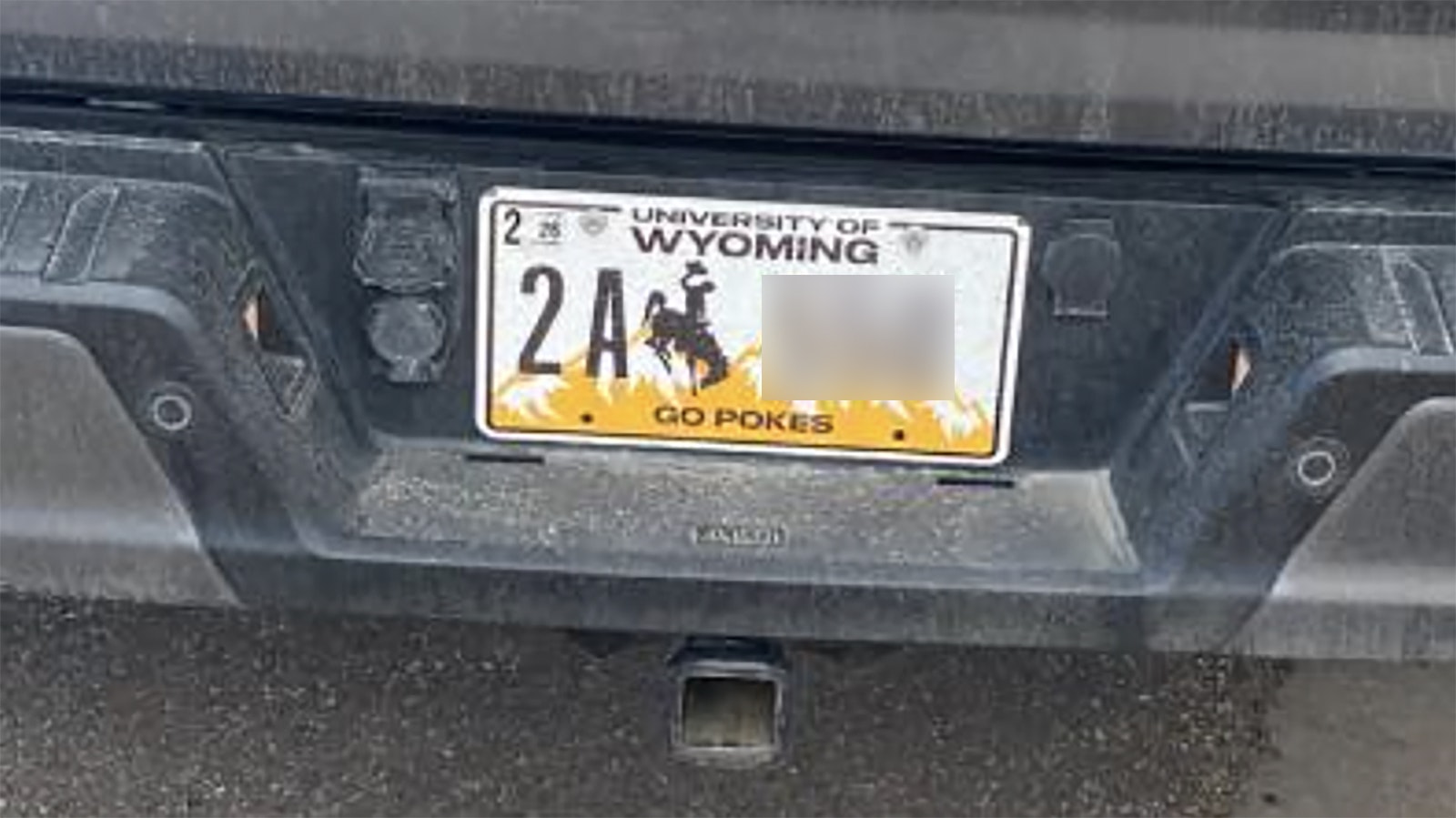 Mike Smith has the new University of Wyoming license plate, and says he gets plenty of positive reaciton to it.