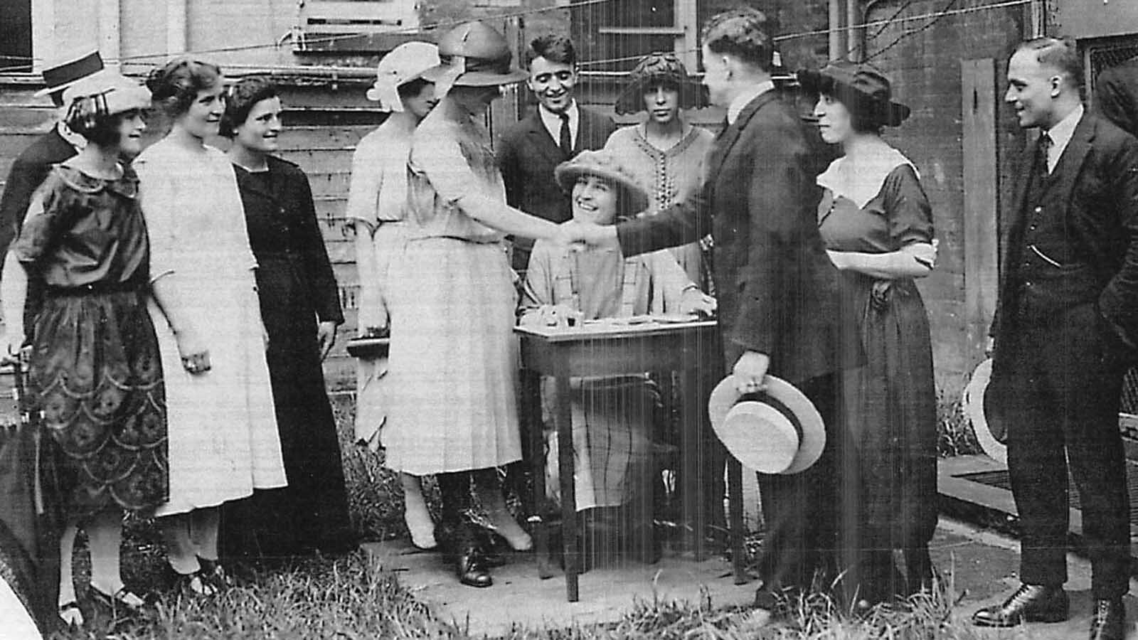 Eager men in New York City meeting with their mail-order brides from Aermenia, Romania, and Turkey right off the boat.
