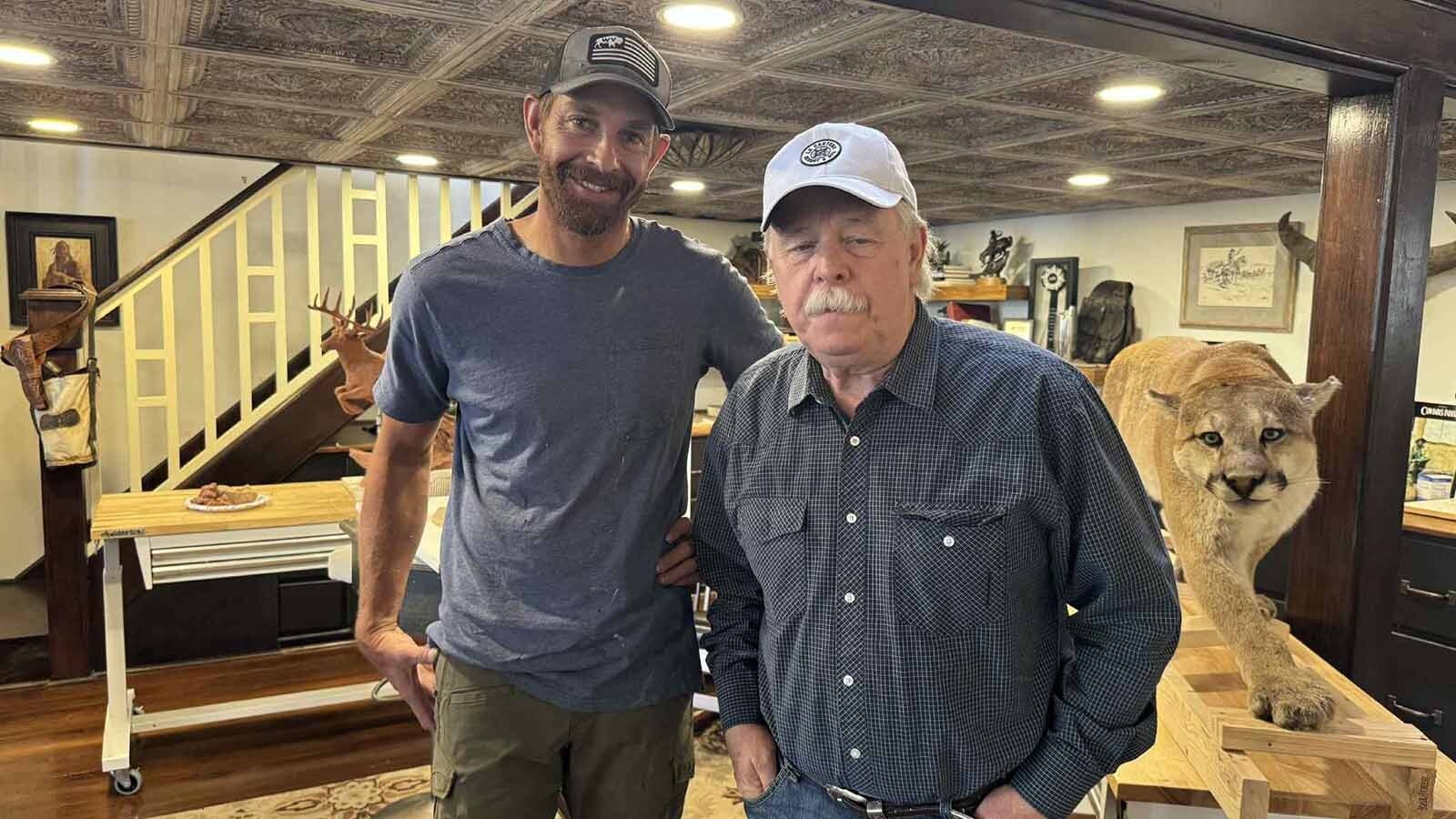 Justin Gerlach, left, and Vic Payne in the Vic Payne Studio and Gallery in Meeteetse. Gerlach has been working with Payne for years, and is using Payne's expertise and experience to ensure the foundry he's building will have everything it needs to be "first-class" and "top notch" for the bronze artists that will flock to it once it's open.