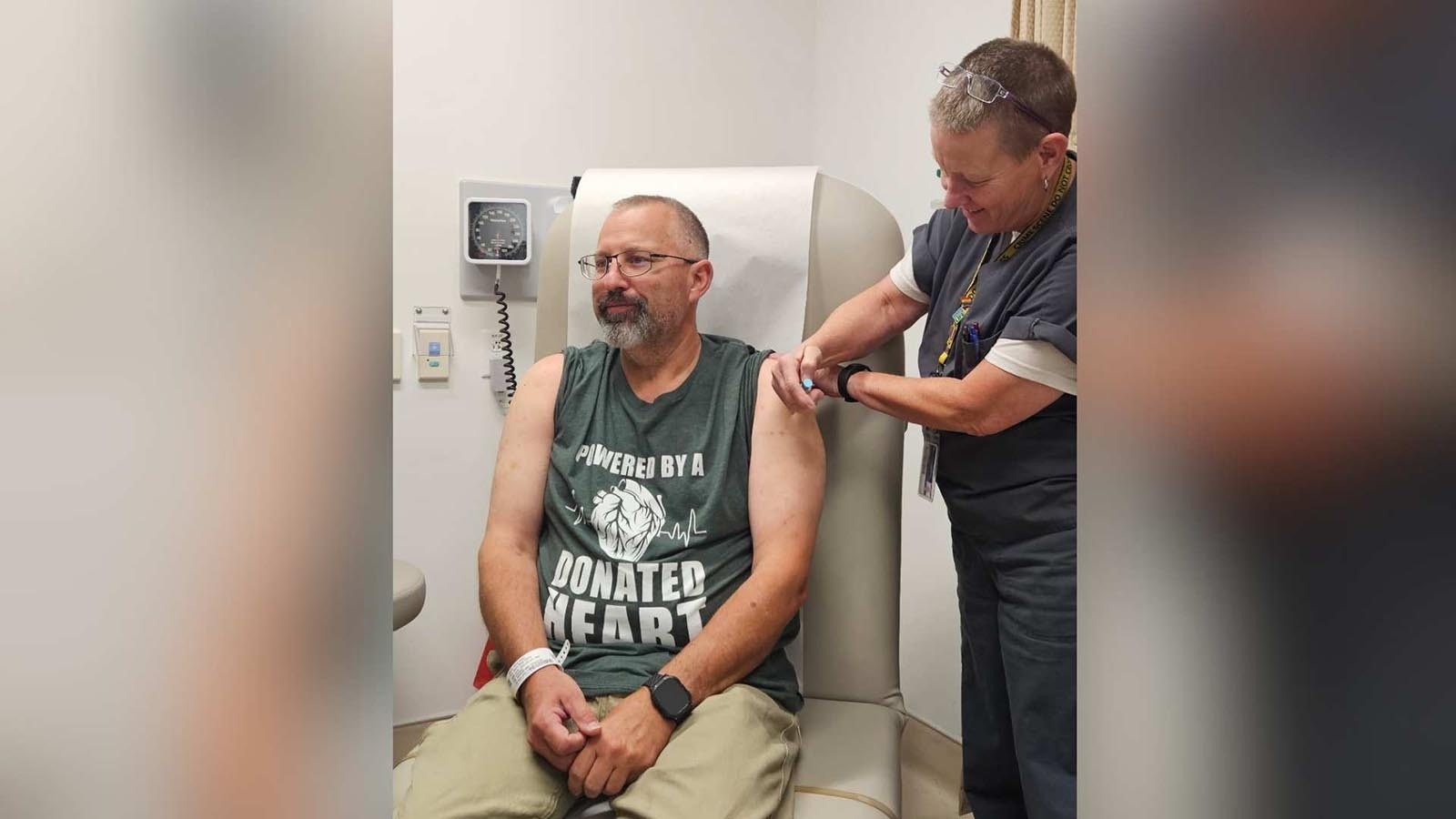 Casper couple Jason and Misty Wynia are grateful to mark another Valentine’s Day together. They are celebrating 16 years they would have missed had Jason not received a new heart in February 2010. Jason at a post-op exam.