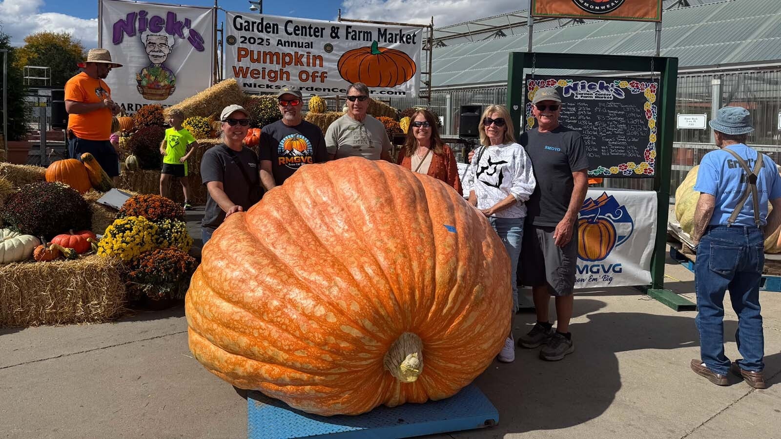 Andy and Amy Corbin of Cheyenne broke their own Wyoming state record over the weekend with a humongous 2,085-pound pumpkin. However, they thought their giant may be in world-record territory, so were “disappointed" their pumpkin had lied to them until it was on the scale.