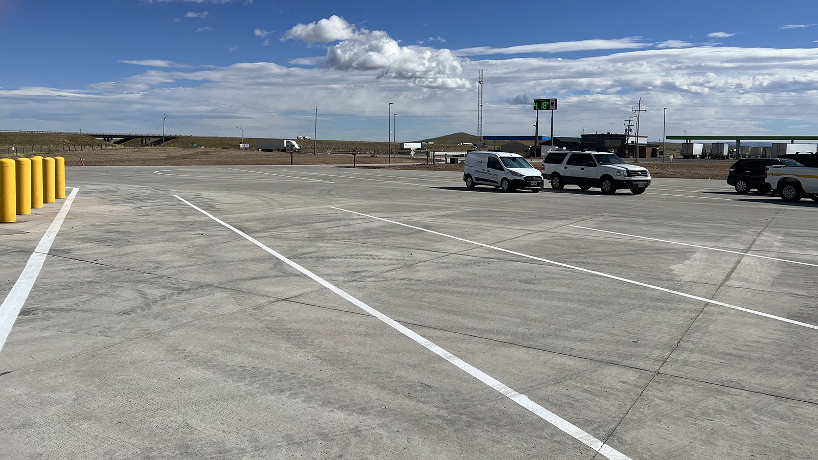 The truck stop at Quealy Dome along Interstate 80 west of Laramie is expected to get busier, with the opening of a massive new parking lot for semi-trucks, which will give truckers somewhere to go during winter storms.