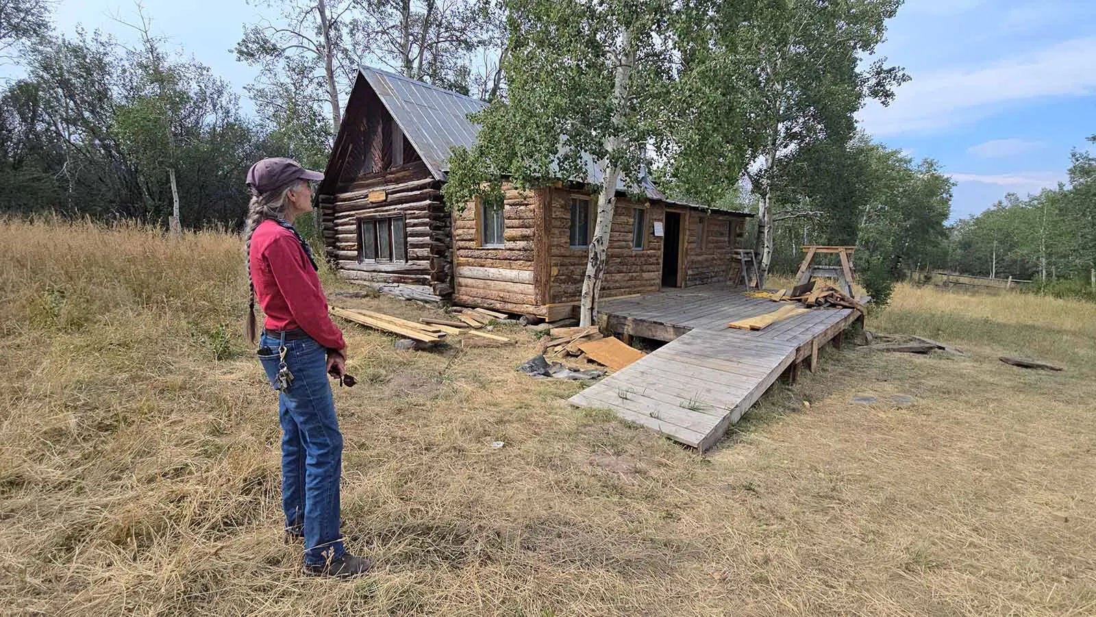 Little Snake River Museum Director Lela Emmons talks about restoring the Niland cabin in the Medcine Bow-Routt National Forest, which is being restored.