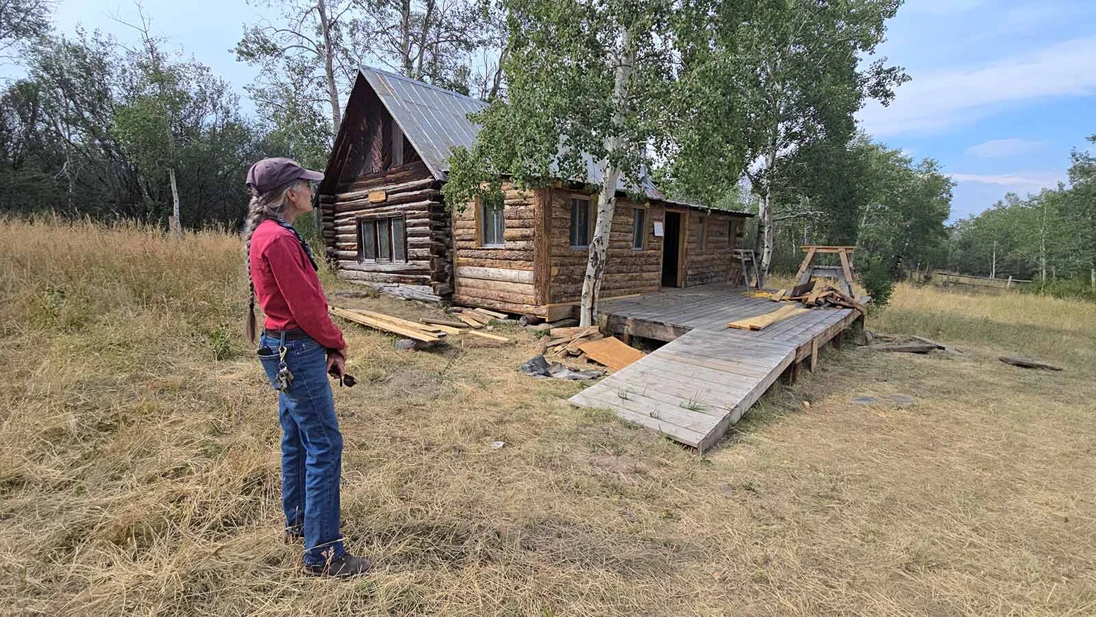 Little Snake River Museum Director Lela Emmons talks about restoring the Niland cabin in the Medcine Bow-Routt National Forest, which is being restored.