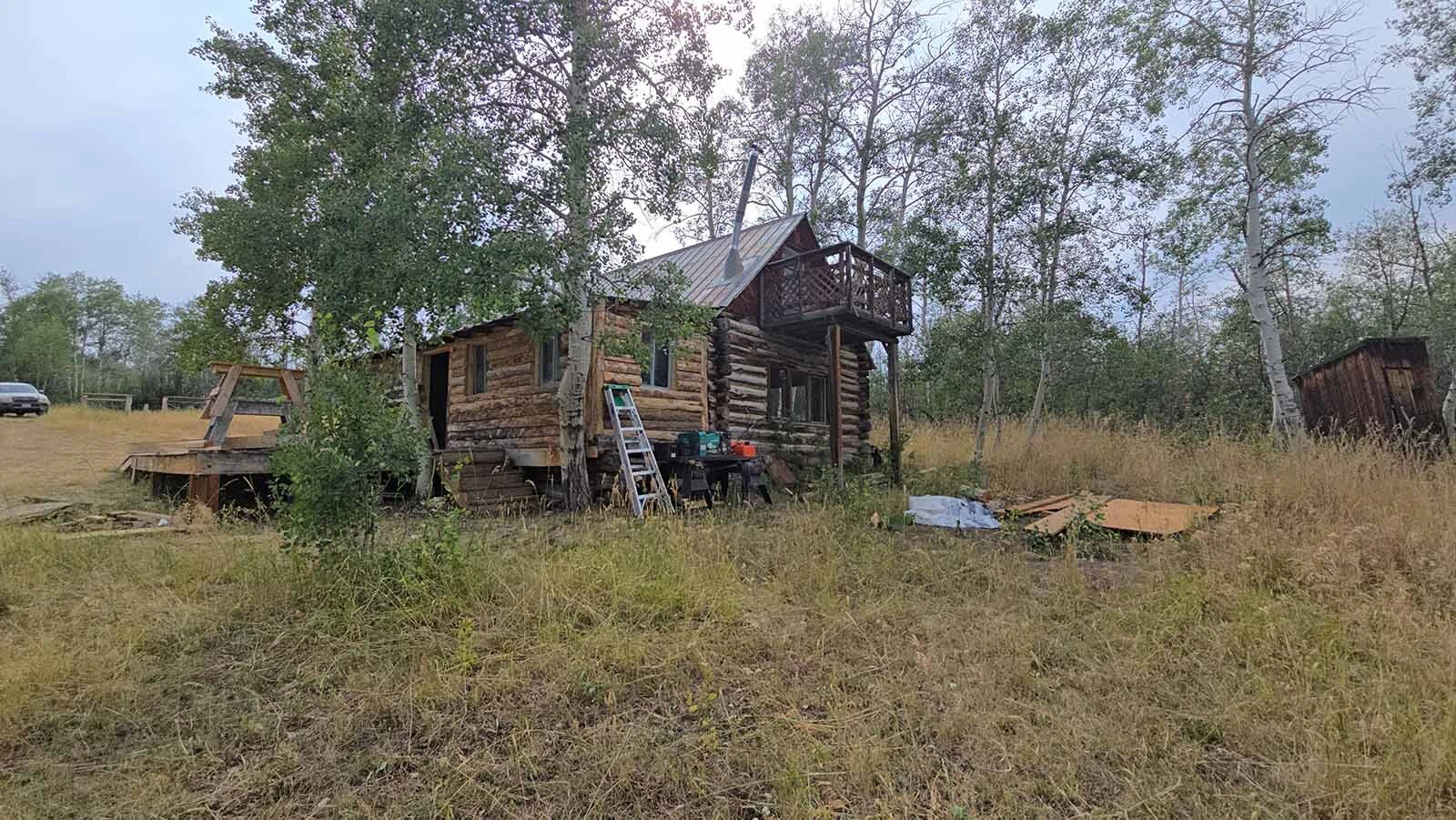 The Niland cabin in the Medcine Bow-Routt National Forest is being restored.