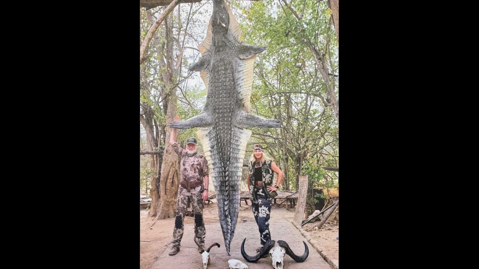 The ex-boyfriend of Wyoming Rep. Nina Webber is suing her on claims she cheated him out of $6,000 for a Zimbabwe leopard- and elephant-hunting trip that followed an earlier safari to hunt hippo and crocodile. A bench trial in the case is ongoing.  