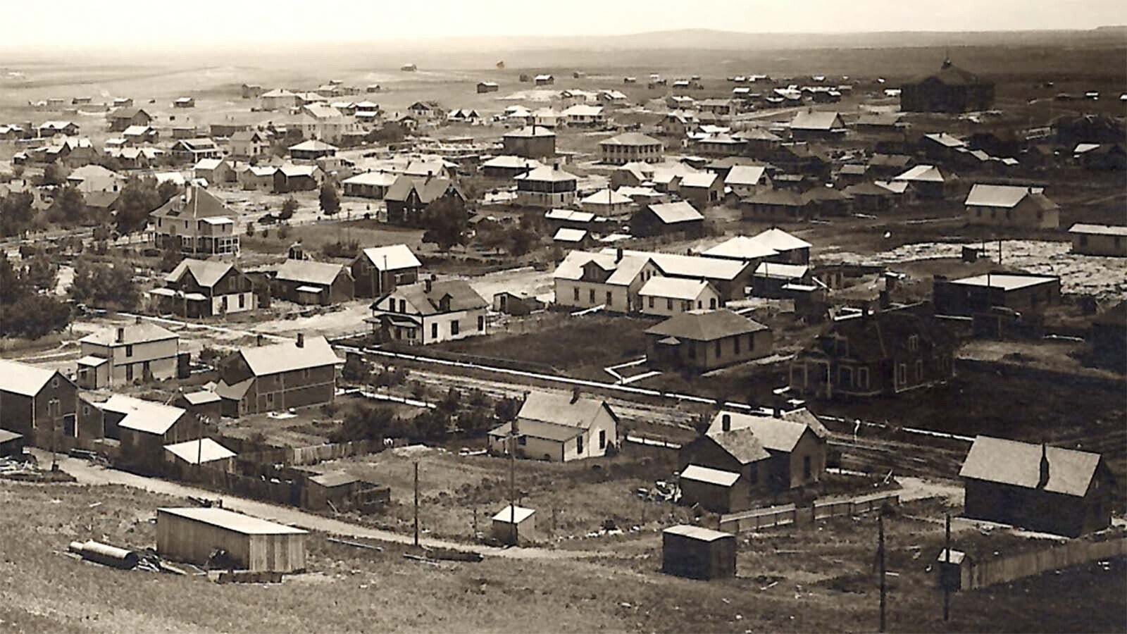 The town of Lusk was founded along the railroad when Frank Lusk won the bid for the townsite. The original tent town of Silver Cliff subscquently died and Niobrara historians are trying to uncover stories about the ghost town.
