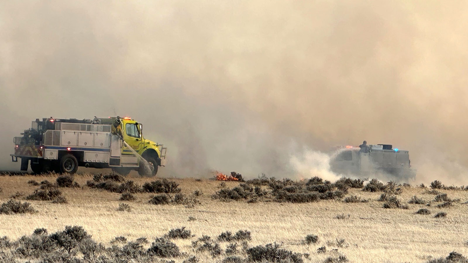 The Campbell County Fire Department responds to an early season grass fire last week.