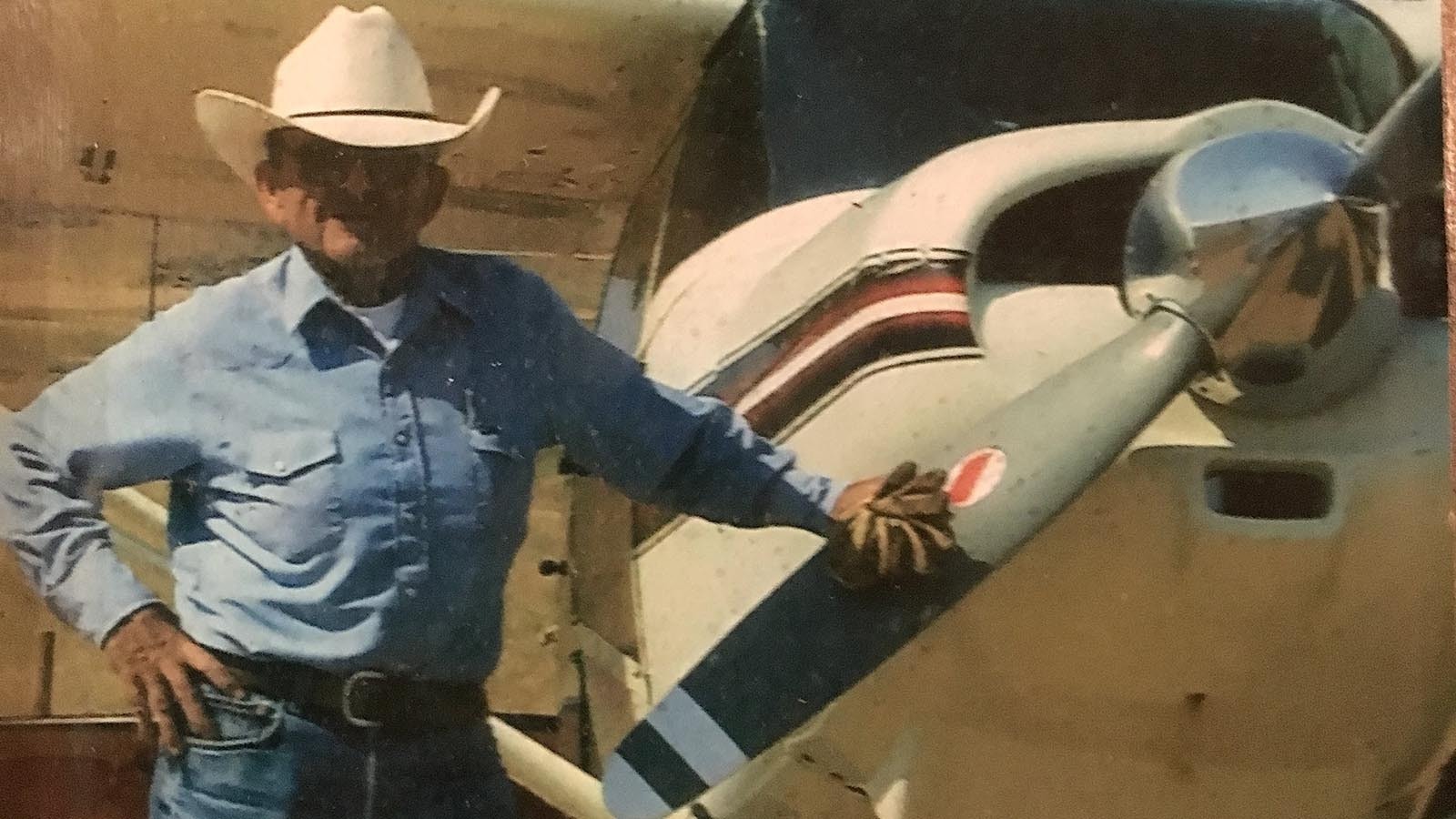 Robert Orchard first learned to fly as a fighter pilot in the U.S. Air Force. When he returned to the ranch after his service, he bought an airplane.