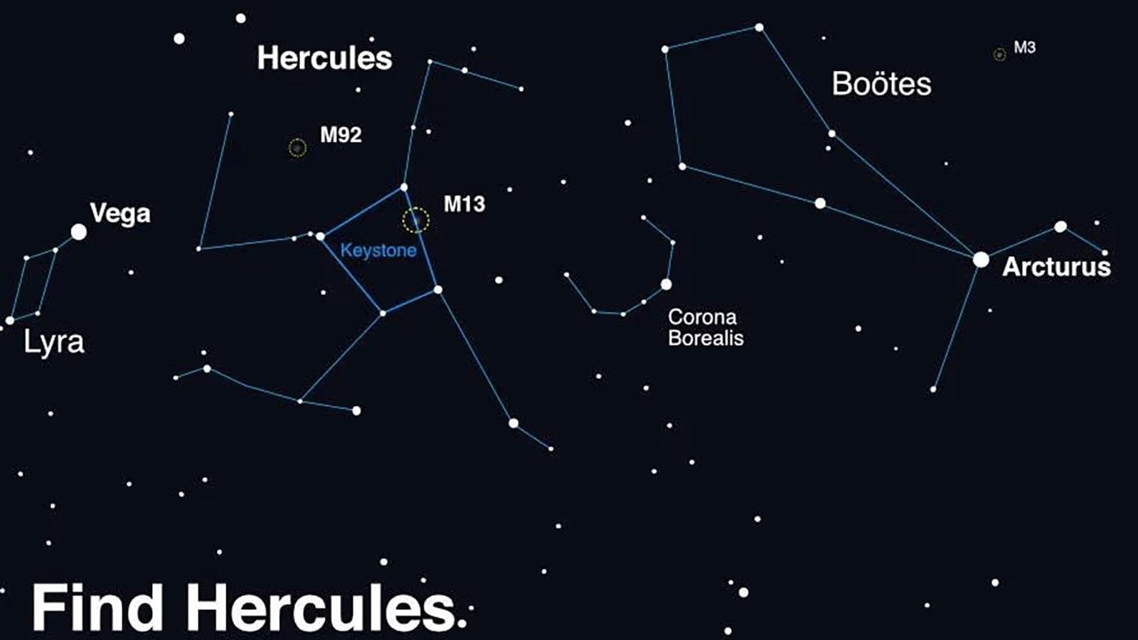 The T Corona Borealis can be found by looking for the constellation Hercules.