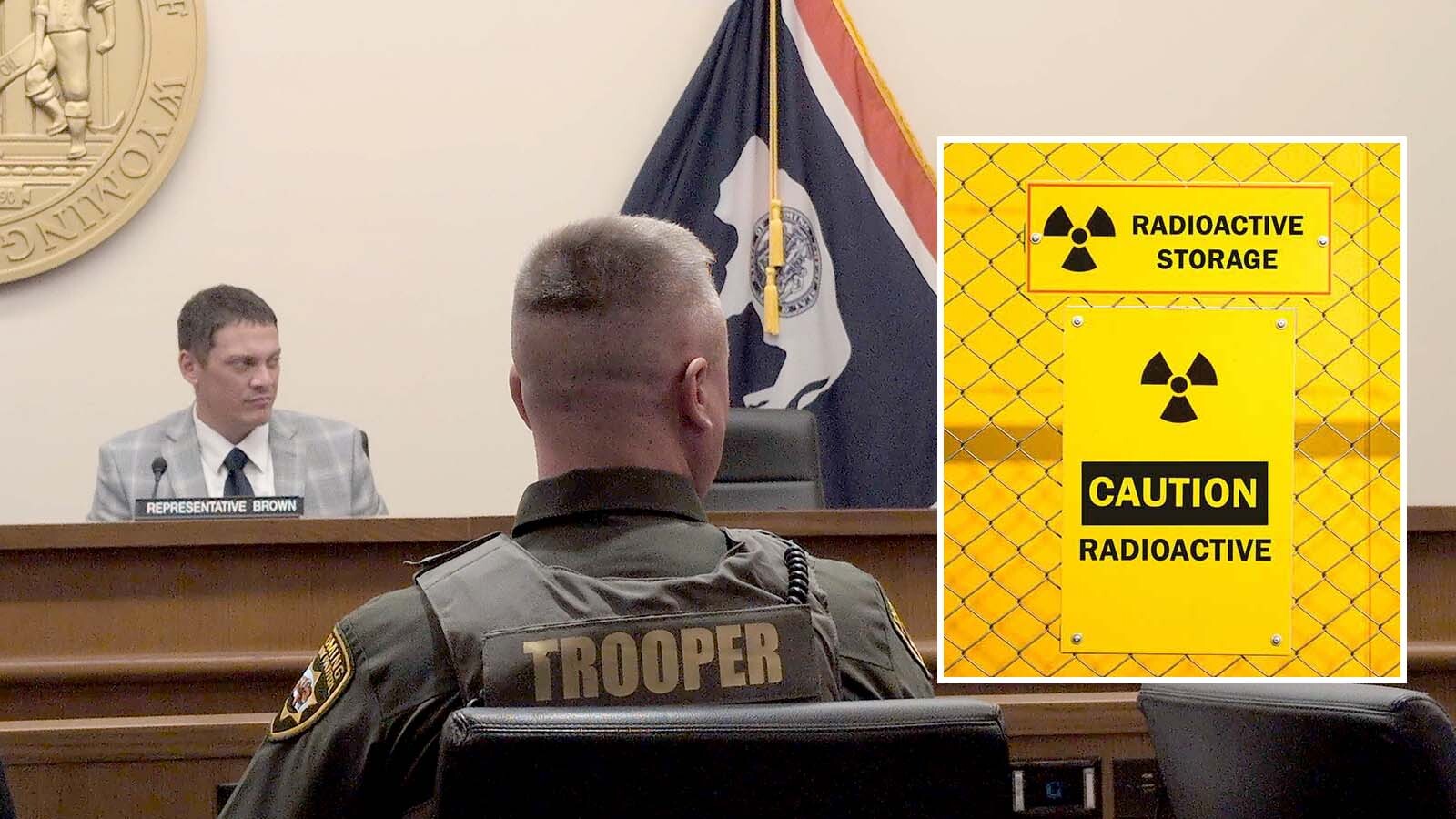 During a Monday meeting of the Wyoming Transportation Committee, lawmakers grilled state security leaders over concerns about transporting nuclear waste through Wyoming. 