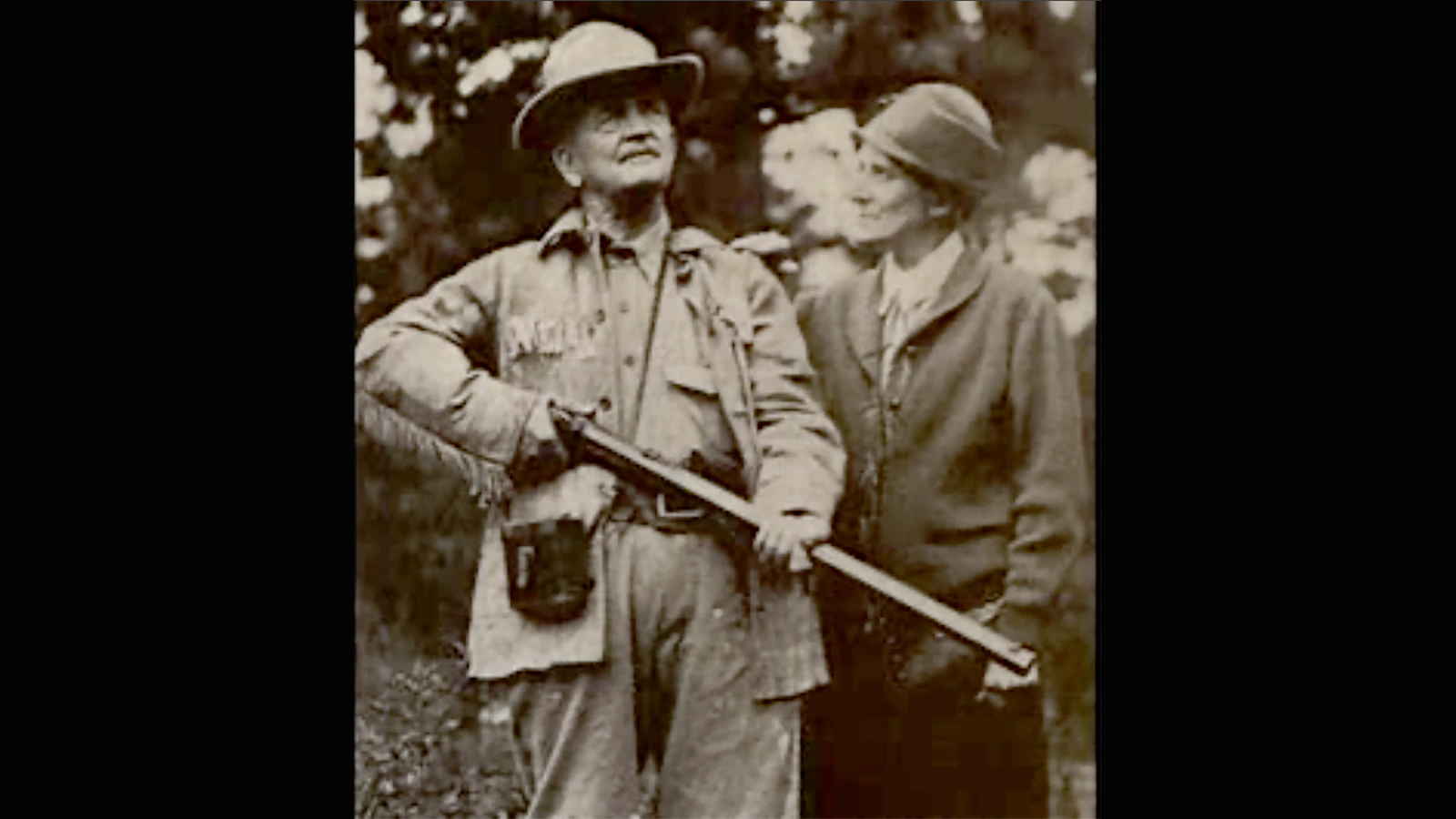 Oliver Perry Hanna was a pioneer, Indian fighter, frontiersman and the first settler in Sheridan County. He was one of the first men appointed to the jury in Buffalo and helped bring law and order to the region. Pictured here with fellow historian, Dr. Grace Raymond Hebard in 1926. 