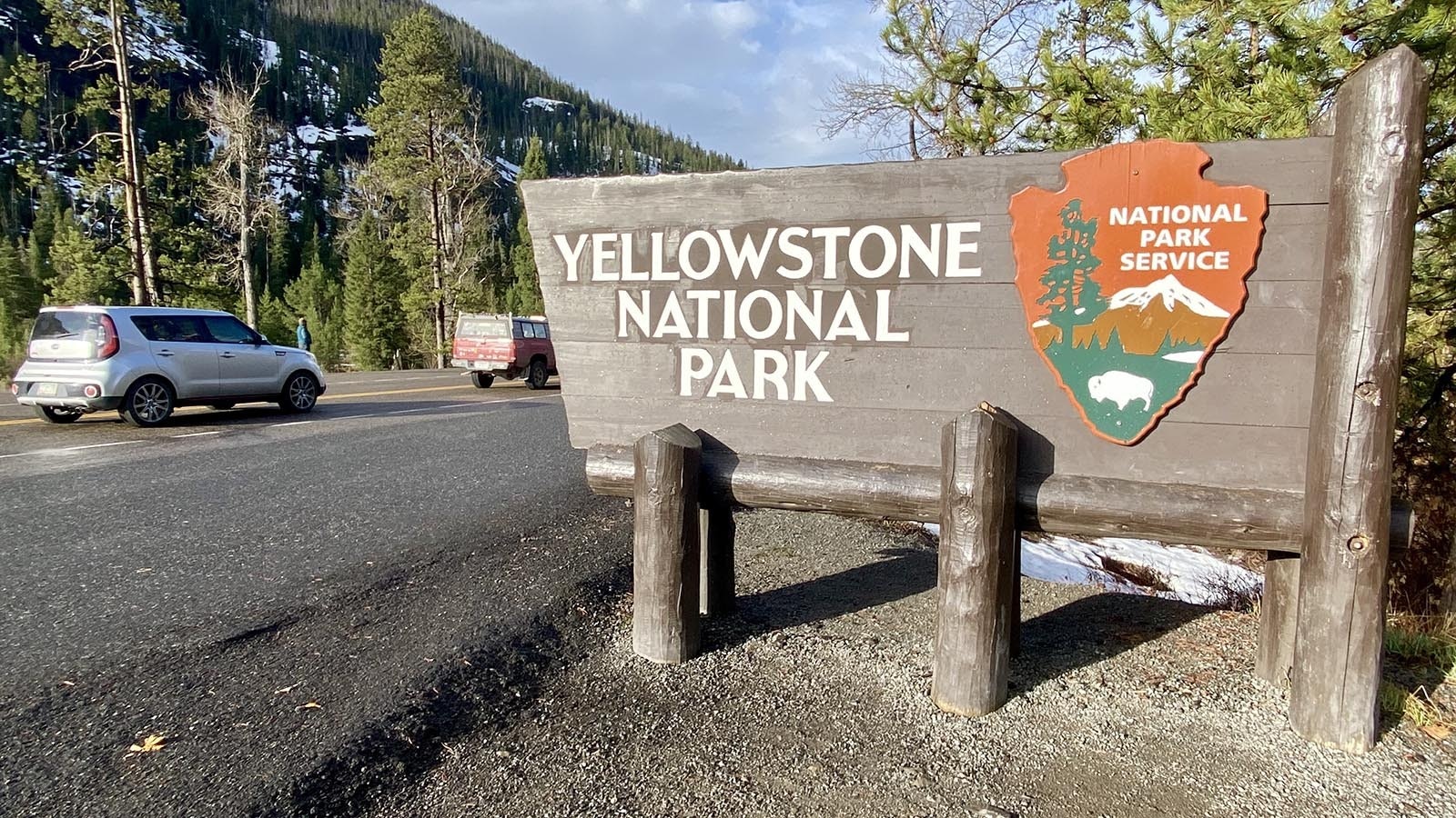 The East Entrance of Yellowstone National Park.