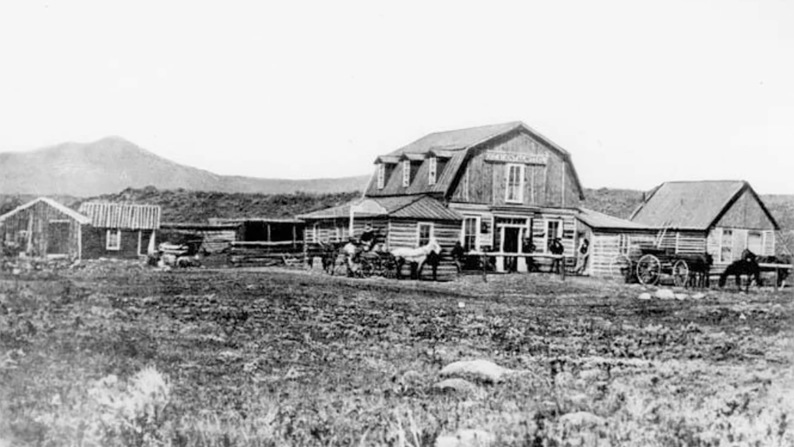 The famous historic Occidental had humble roots as a tent hotel in 1879. Founded by Charles Beull and his partner, A.J. McCray, the Occidental was originally a fancy log cabin with six rooms. It quickly became the center of activity in the frontier town of Buffalo, Wyoming.