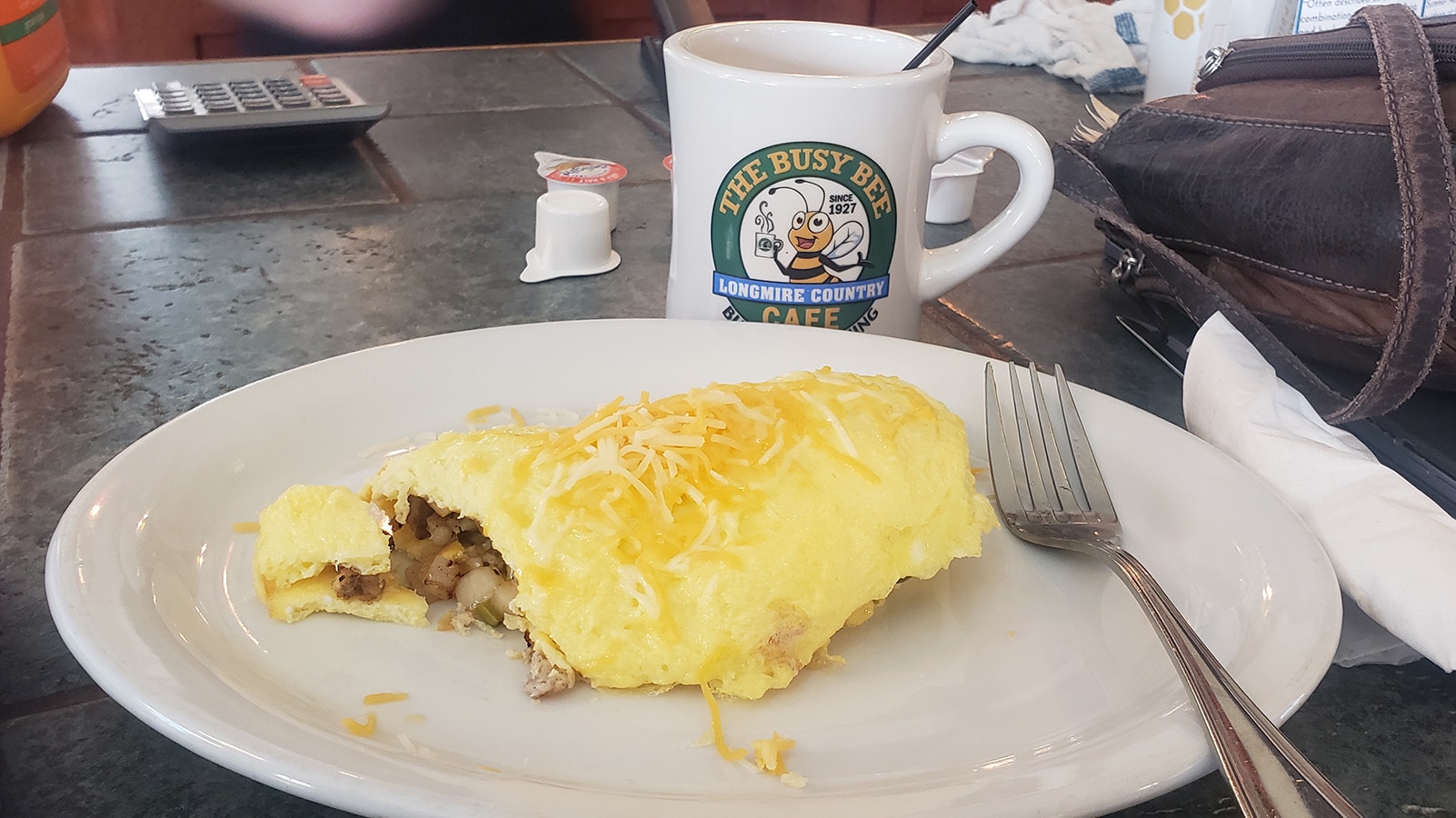 The Busy Bee Café is part of Occidental Row and offers a great quick breakfast with coffee.