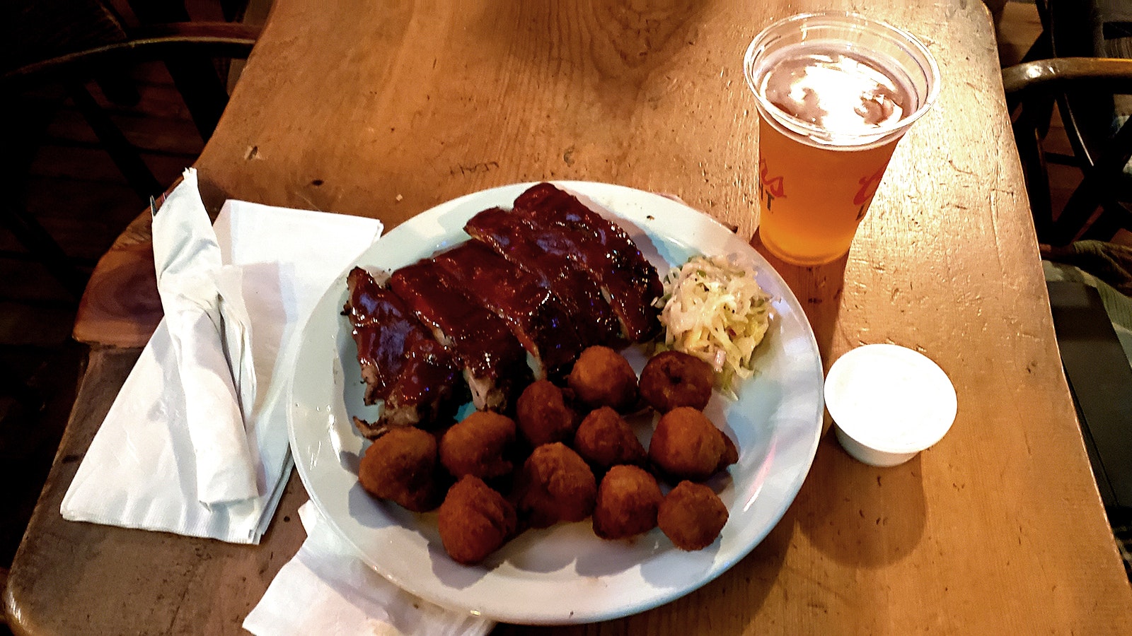 The ribs in the nearby saloon are very tender and go great with fried mushrooms. A selection of Wyoming craft beers are available to round out the meal.