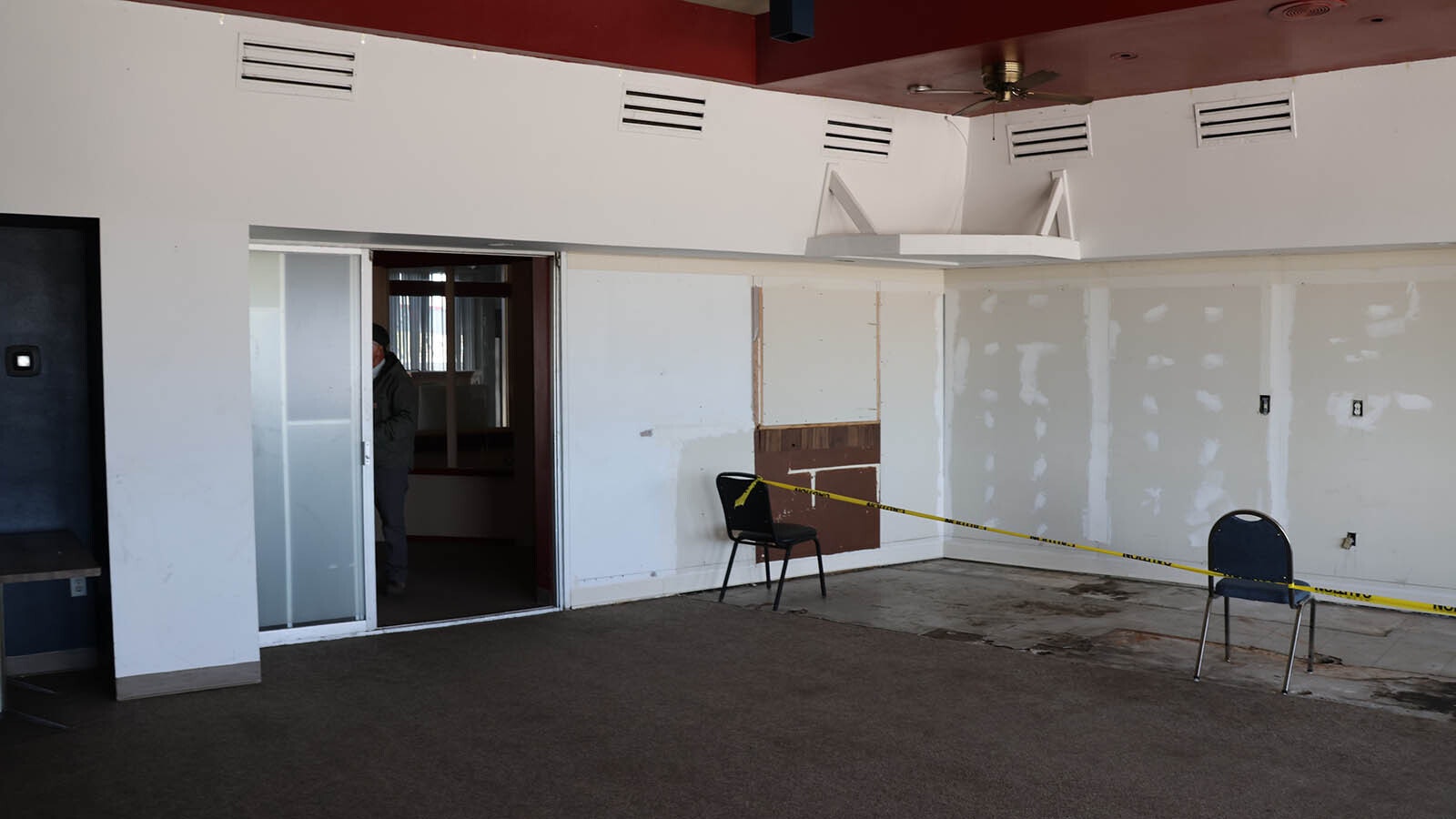 Asbestos, lead paint, and a small amount of mold are issues that need to be addressed before the renovation at the old Cheyenne airport terminal can begin in earnest.