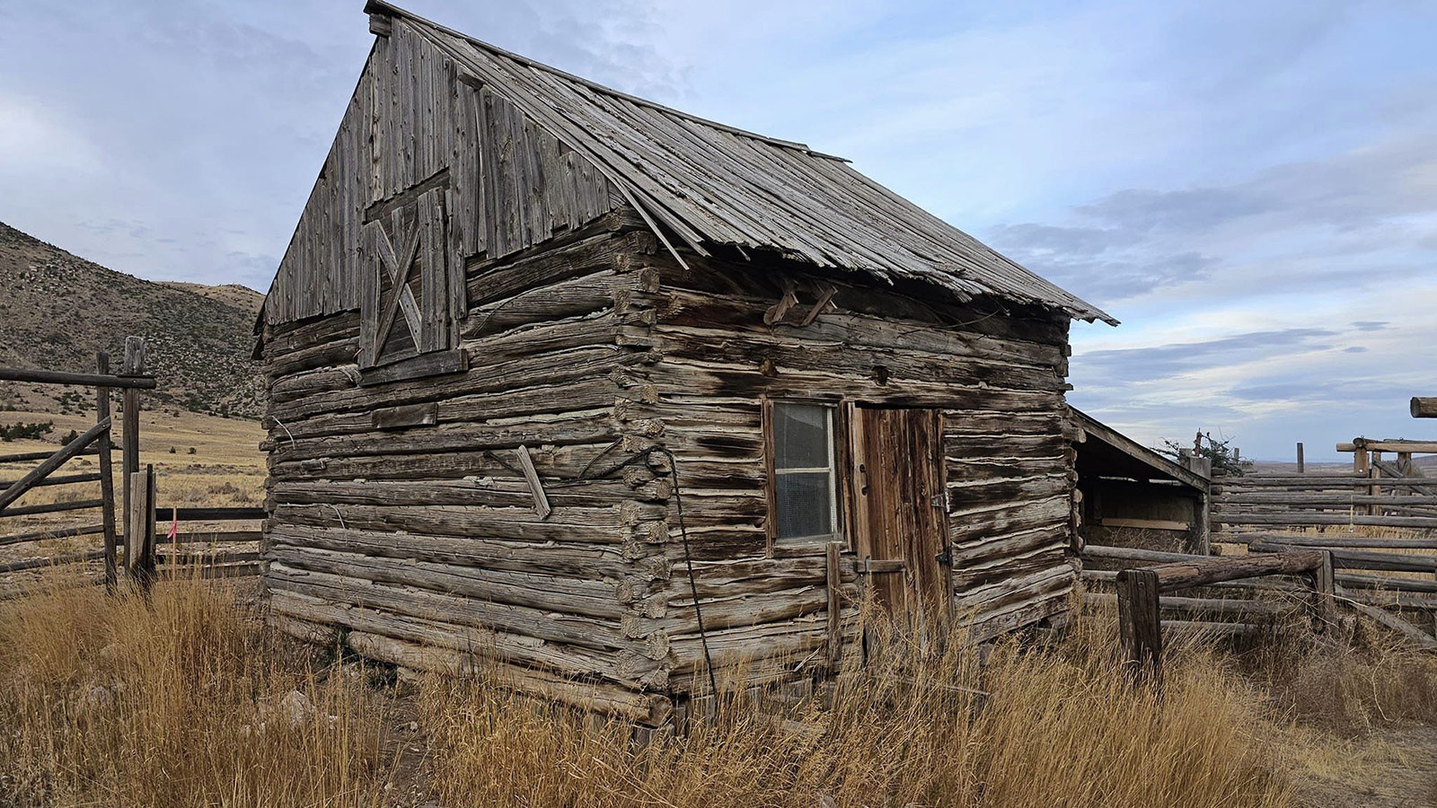 Greg and Tammy Poley of Cody are selling this historic cabin on their property that may have once been part of Marquette, aka "Wyoming Atlantis," which now is submerged under Buffalo Bill Reservoir.